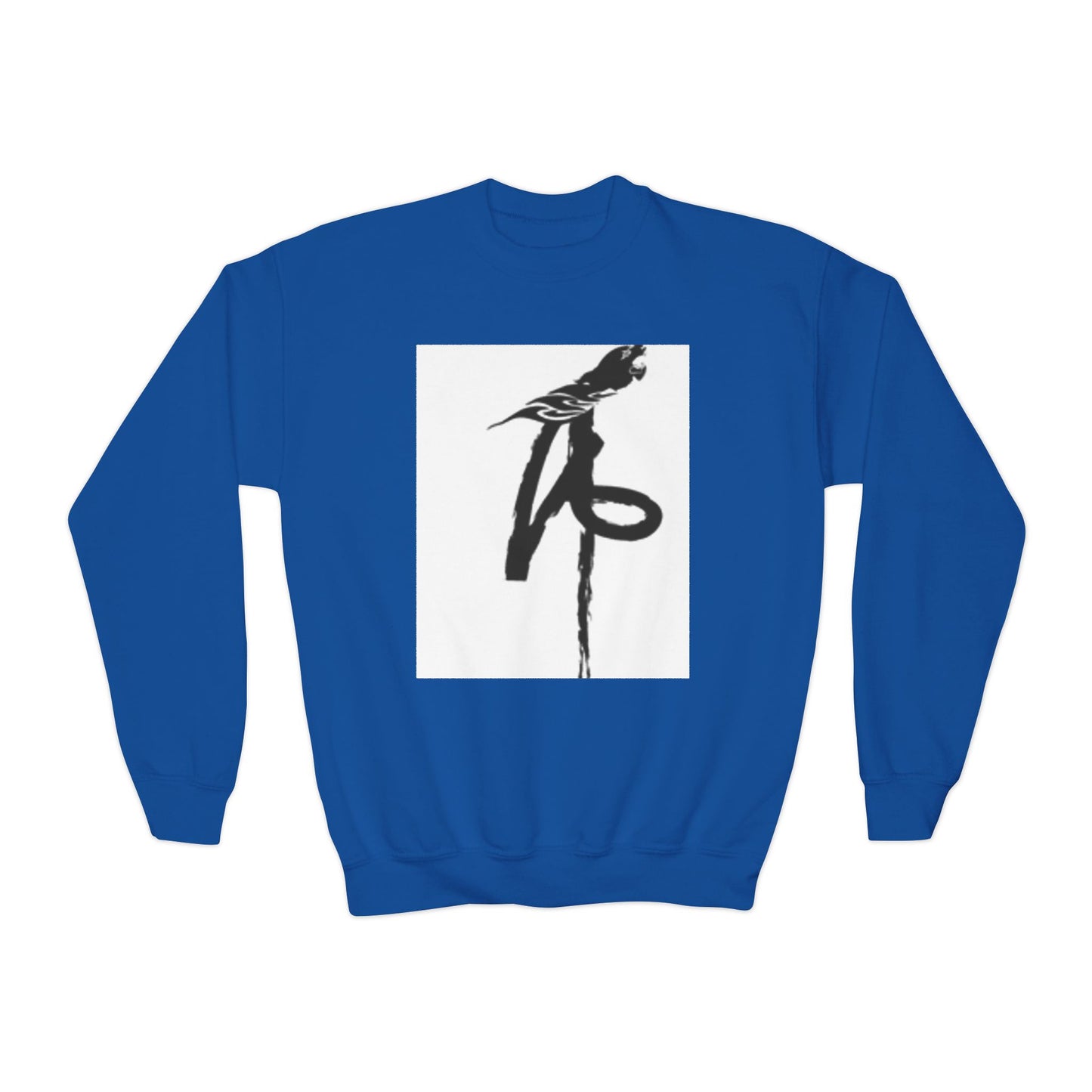 Youth Crewneck Sweatshirt with Parrot Design - Comfortable & Stylish for All Occasions