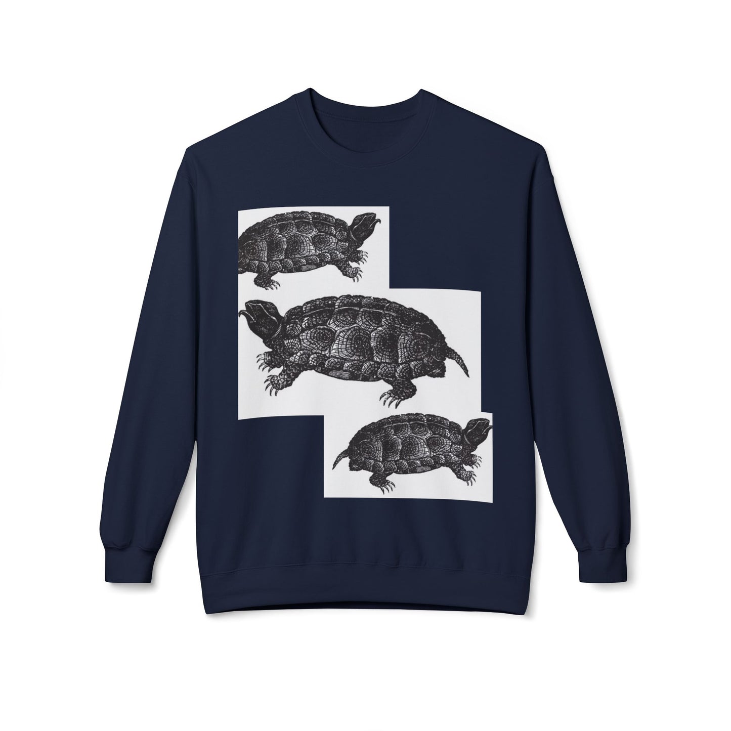 Cozy Turtle Graphic Sweatshirt - Unique Wildlife Apparel