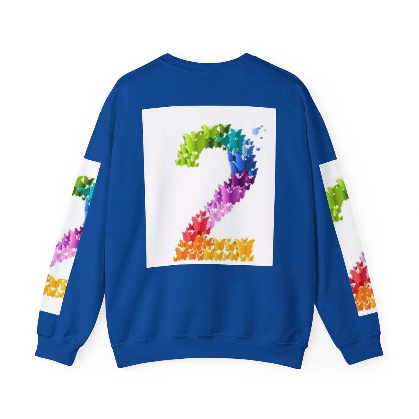 Colorful Floral Number 2 Sweatshirt for Celebrations