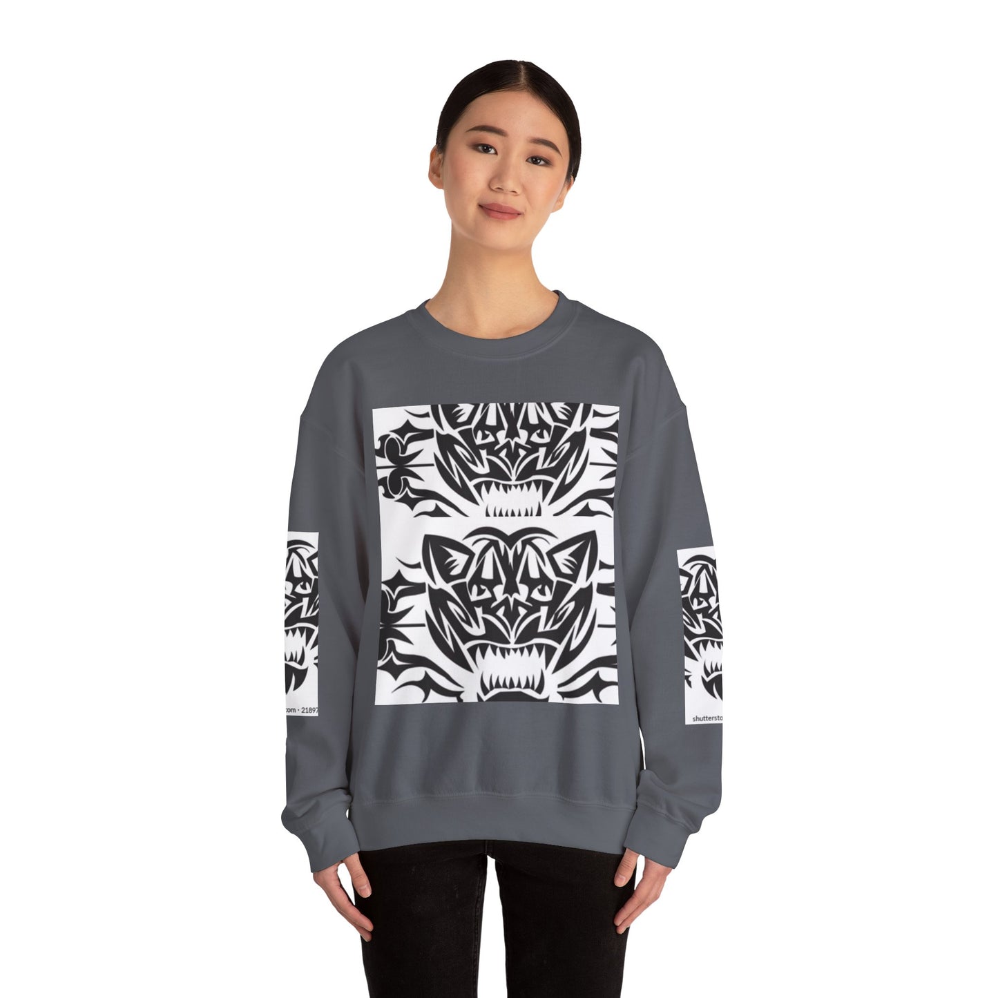 Bold Tiger Graphic Unisex Sweatshirt - Fierce Animal Design