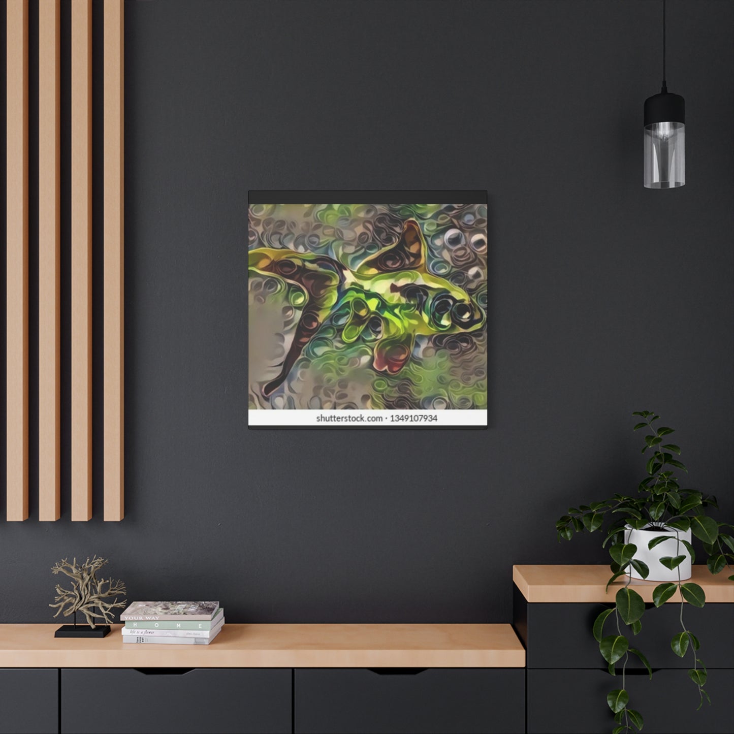 Abstract Nature Canvas Art - Stretched Matte Wall Decor