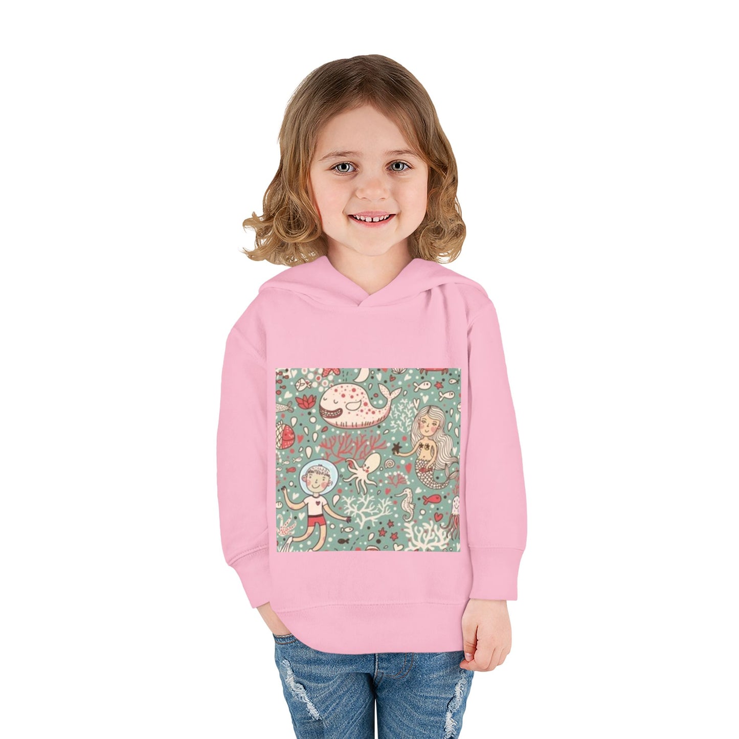 Whimsical Ocean Adventure Toddler Hoodie