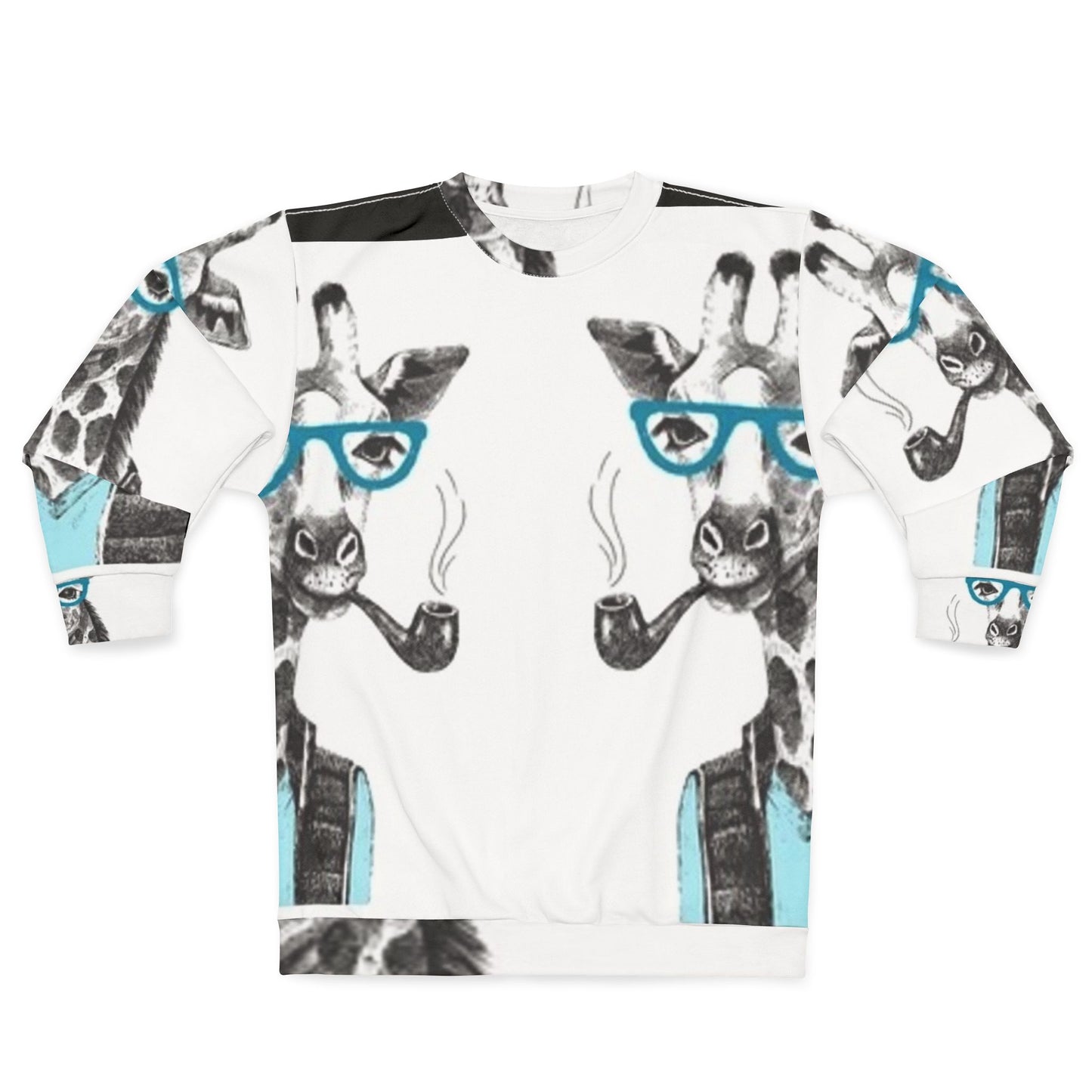 Cool Giraffe Unisex Sweatshirt - Trendy Animal Graphic Sweater for Casual Style