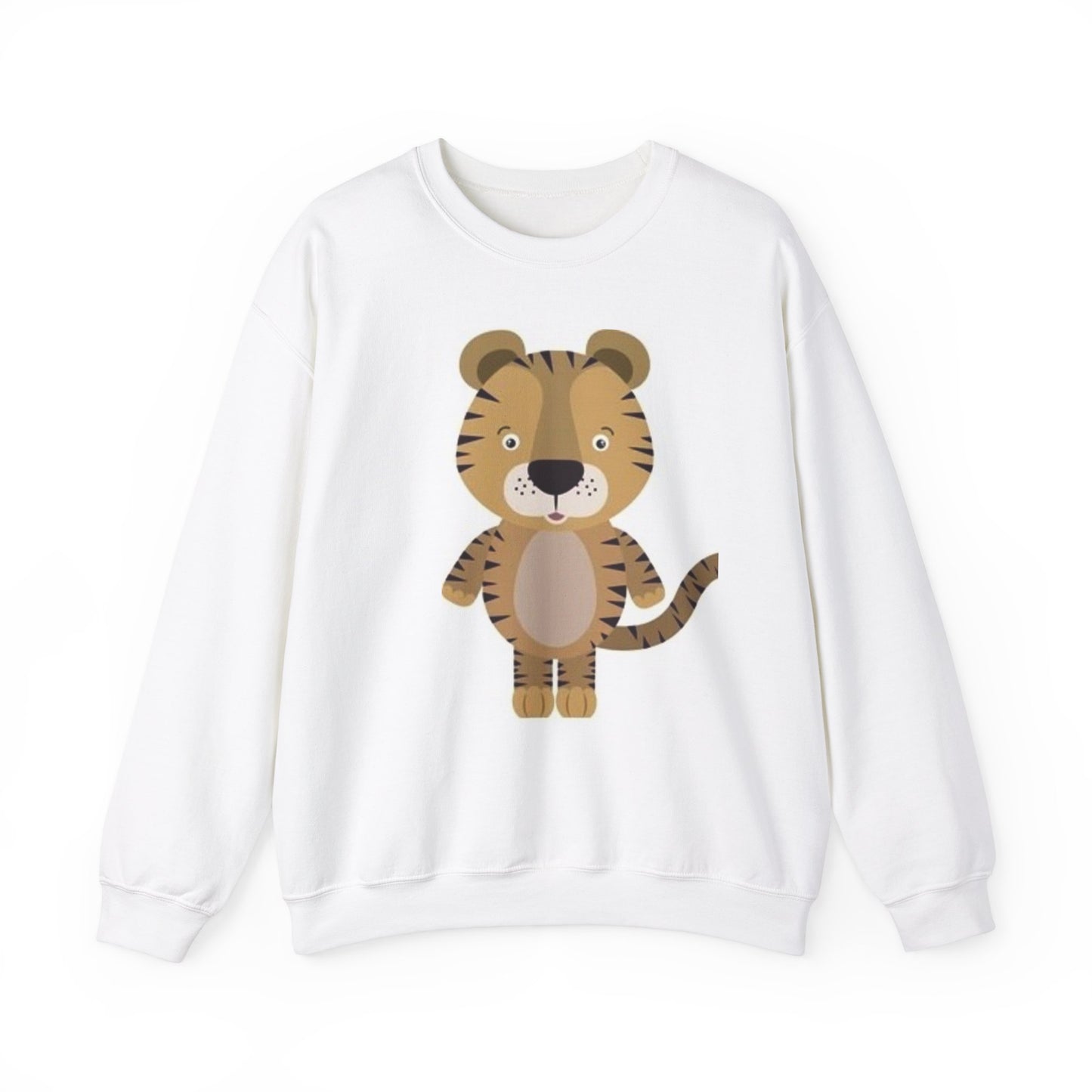 Cute Tiger Design Unisex Heavy Blend Crewneck Sweatshirt