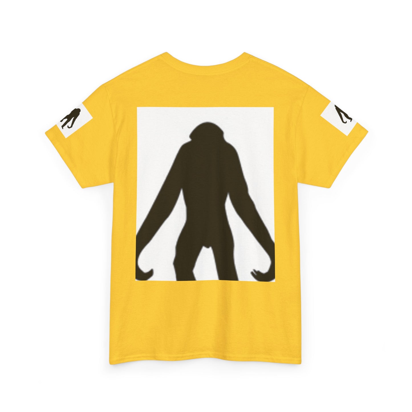 Unisex Heavy Cotton Tee - Bold Monkey Silhouette Tee for Animal Lovers
