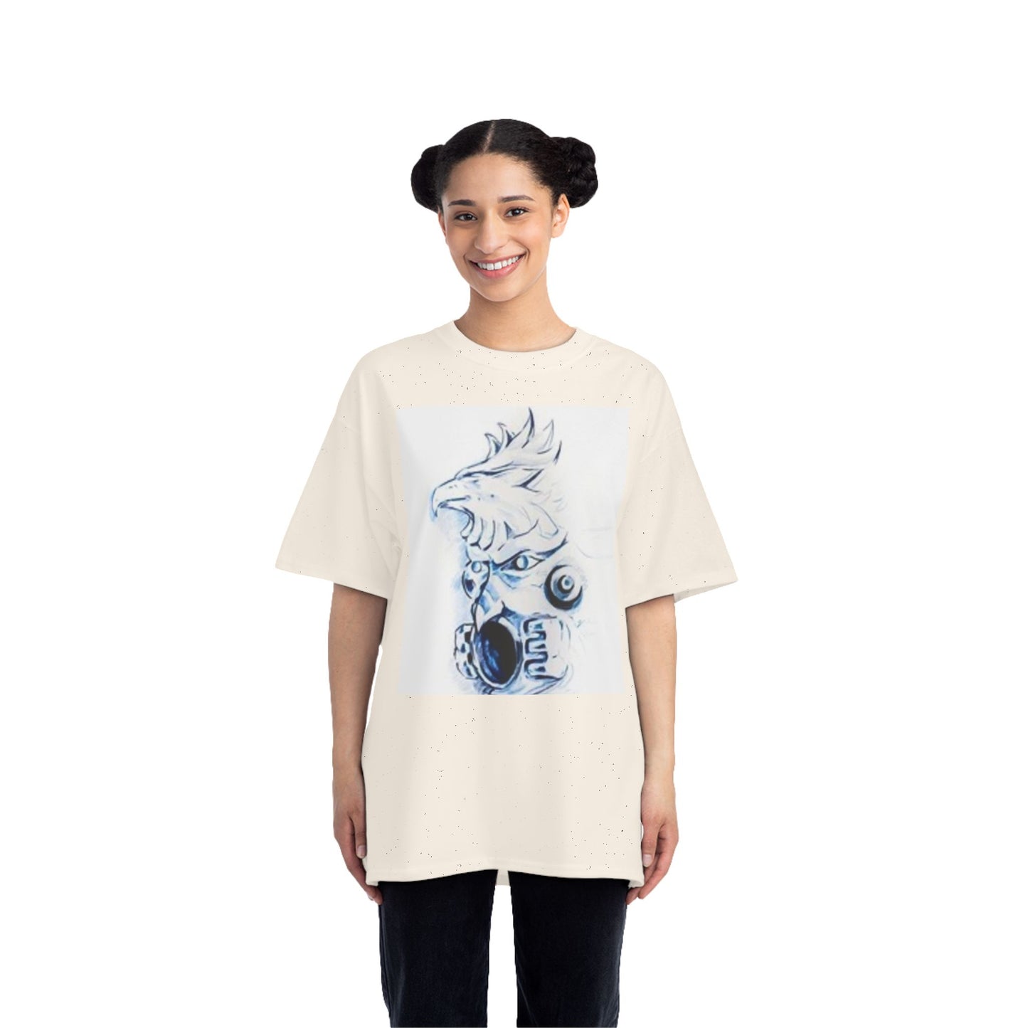 Unique Graphic Tee Featuring Bold Character Design for Art Lovers