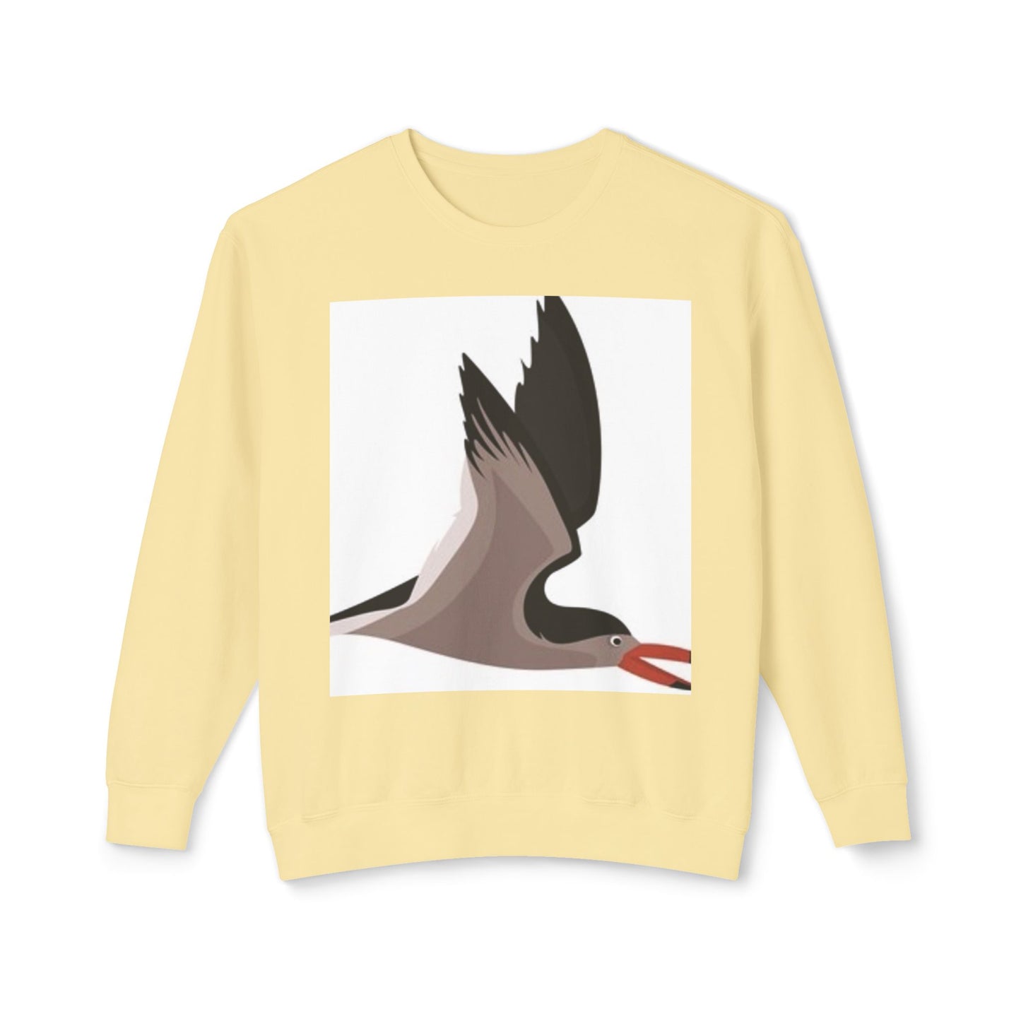 Unisex Sweater with Bird Graphic - Lightweight Crewneck Sweatshirt for Nature Lovers