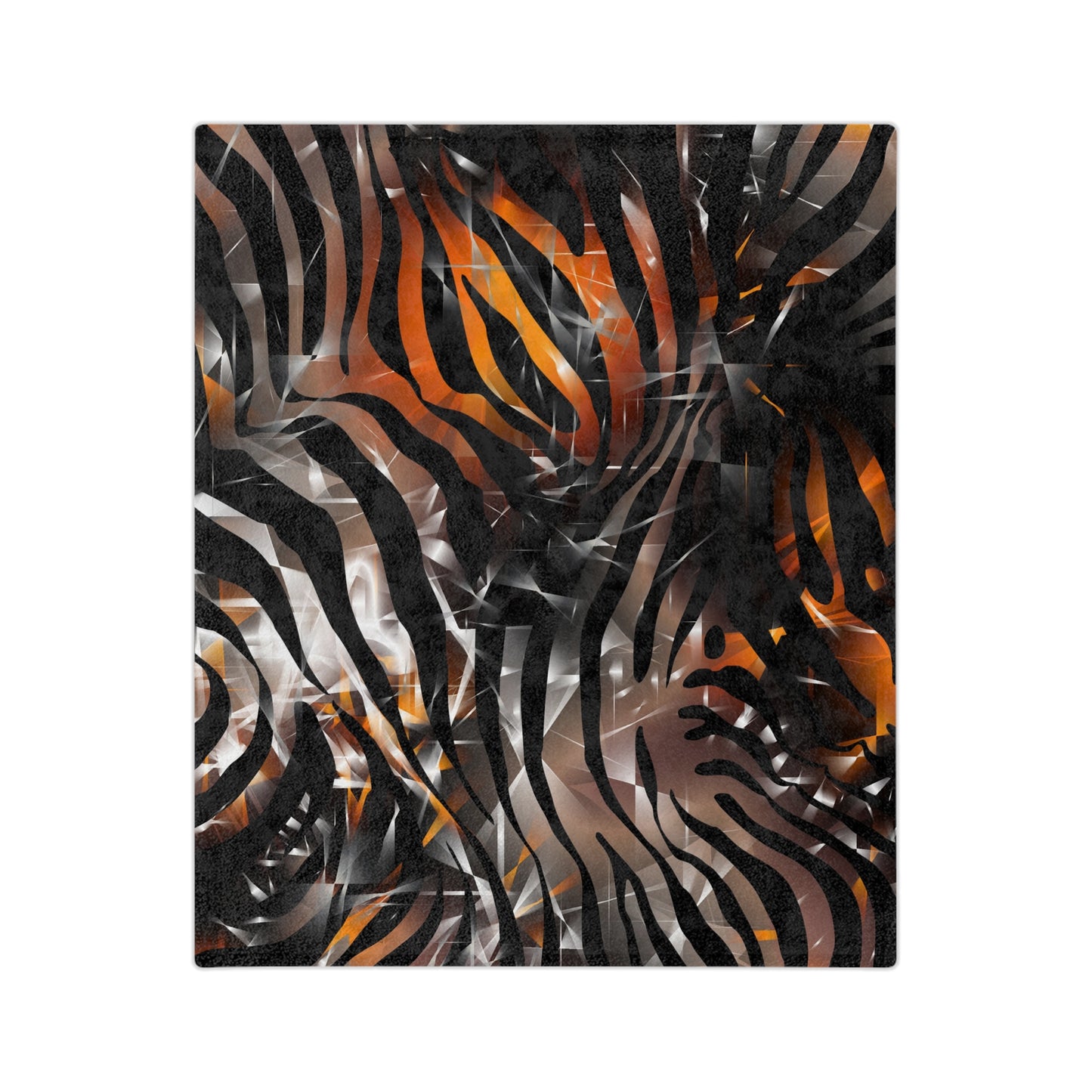 Bold Zebra Print Velveteen Microfiber Blanket - Cozy & Stylish Home Decor