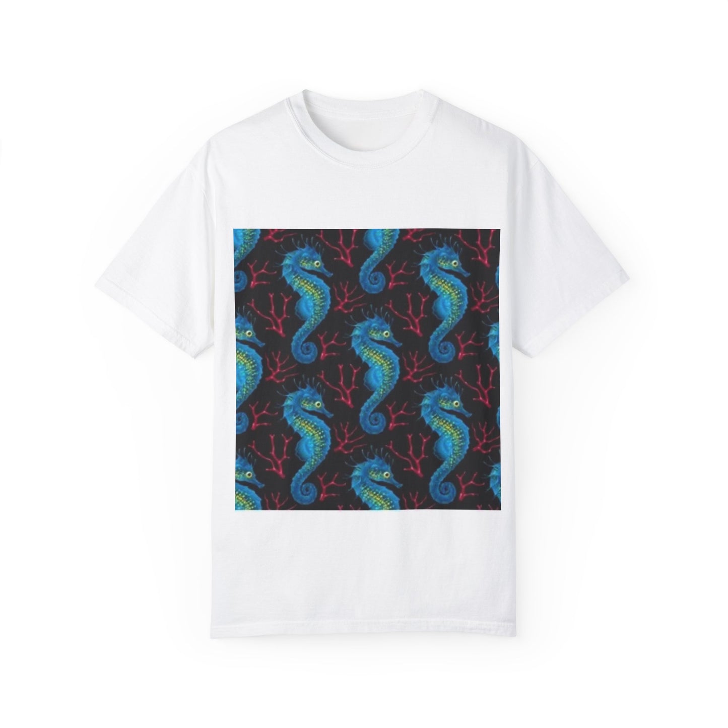 Ocean-Inspired Unisex T-Shirt with Seahorse Design