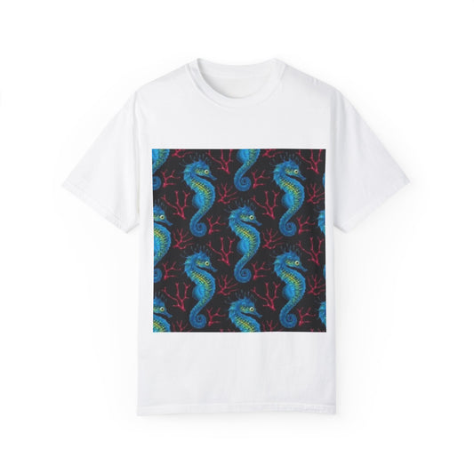 Ocean-Inspired Unisex T-Shirt with Seahorse Design