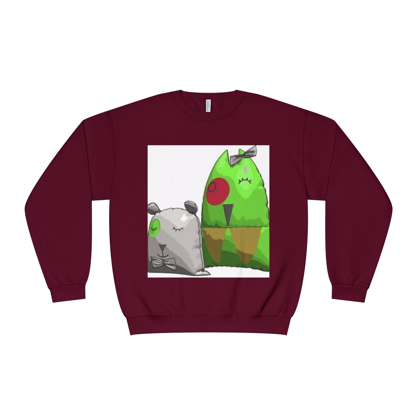 Cute Cartoon Monsters Unisex Crewneck Sweatshirt - Cozy Fun for All Ages