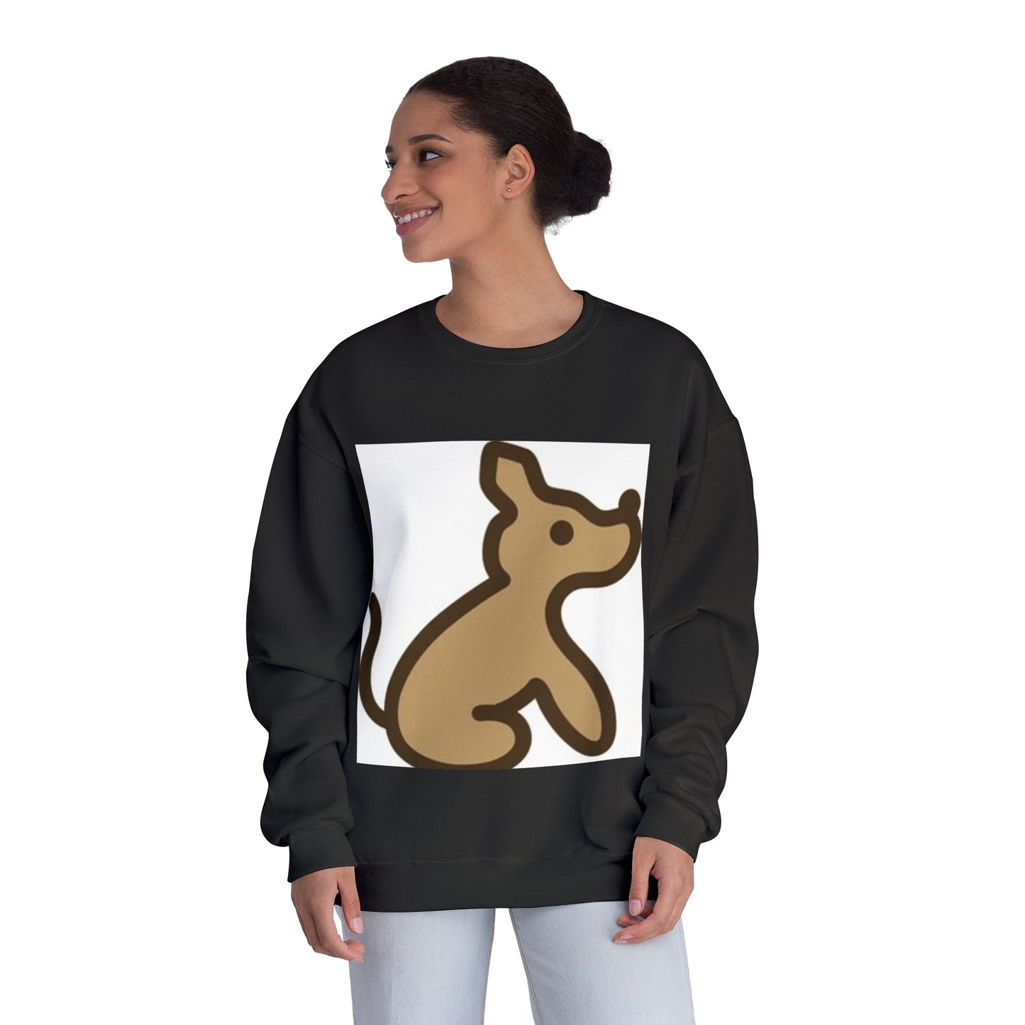 Cute Dog Illustration Unisex Crewneck Sweatshirt - Cozy Pet Lover Gift