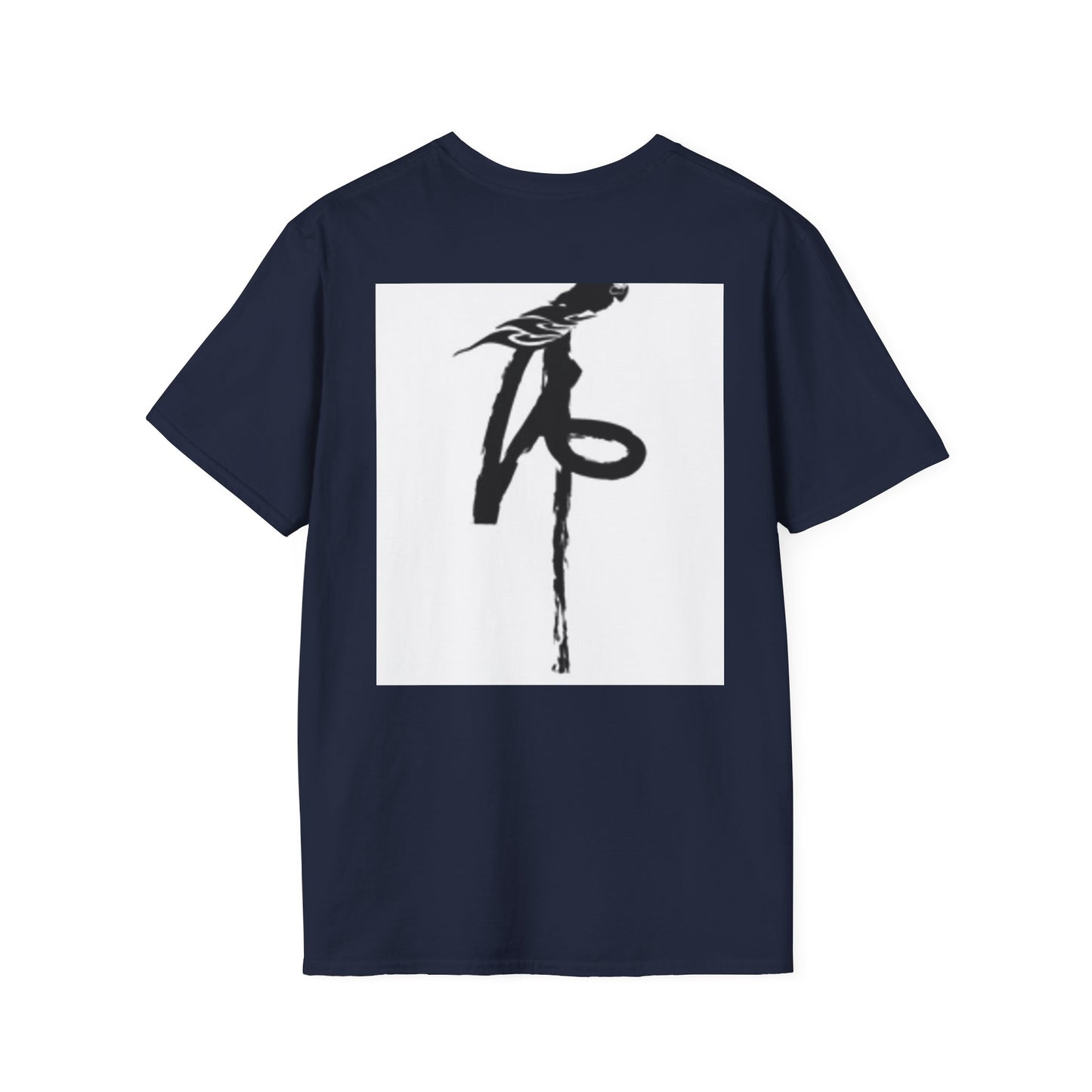 Unisex Softstyle T-Shirt - Black Bird Design for Nature Lovers