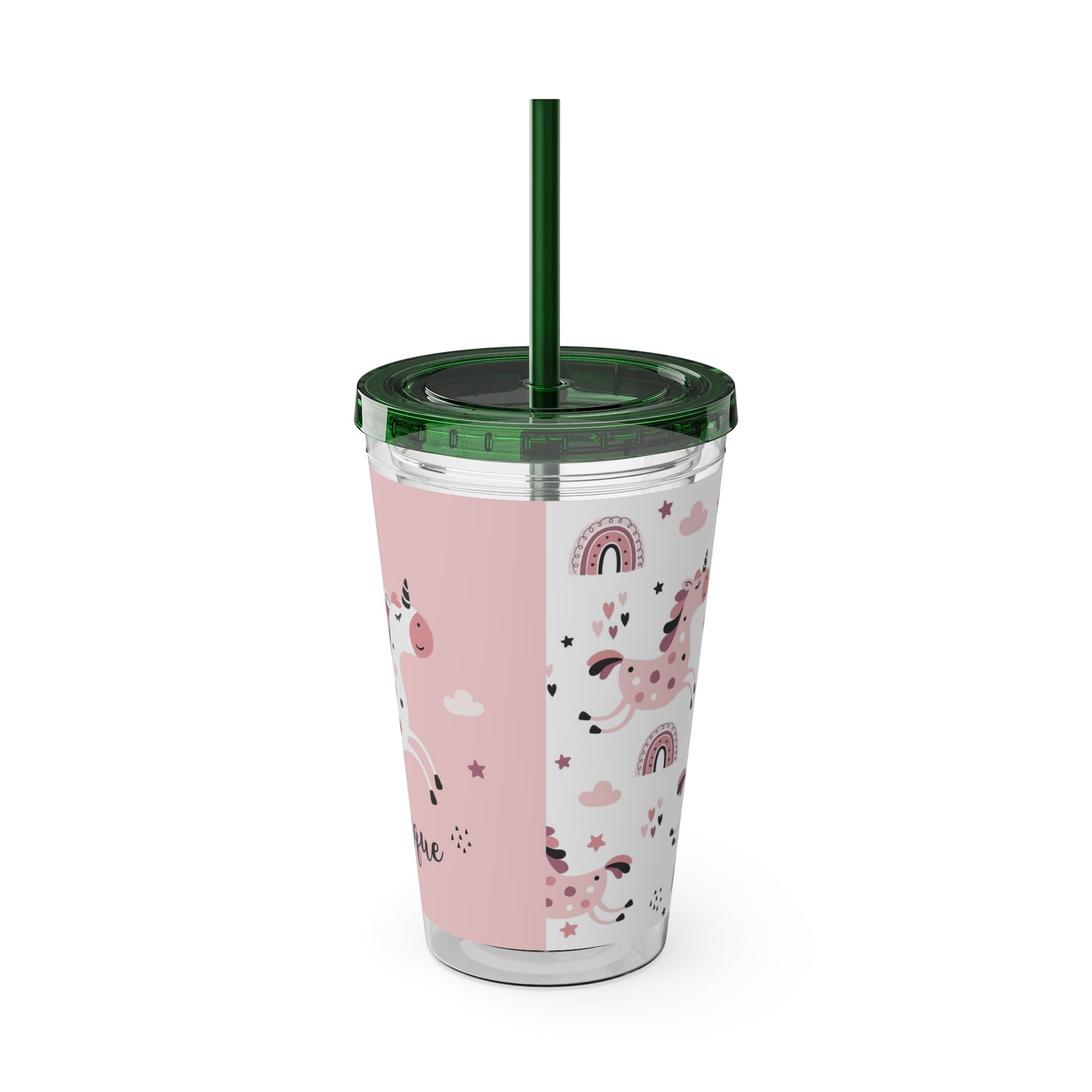Sunsplash Unicorn Tumbler – 16oz Drinkware with Straw, Perfect for Kids & Unicorn Lovers
