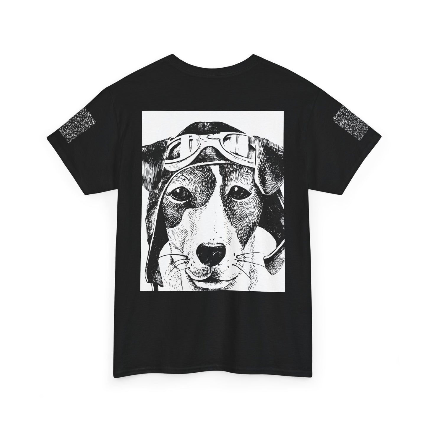 Vintage Aviator Dog Unisex Heavy Cotton Tee