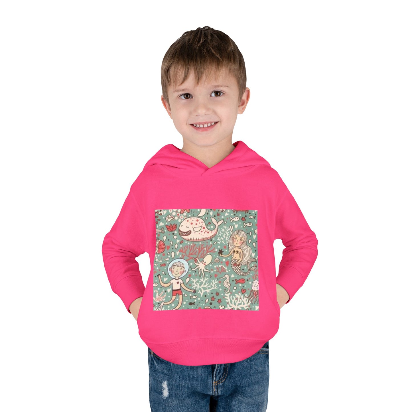 Whimsical Ocean Adventure Toddler Hoodie