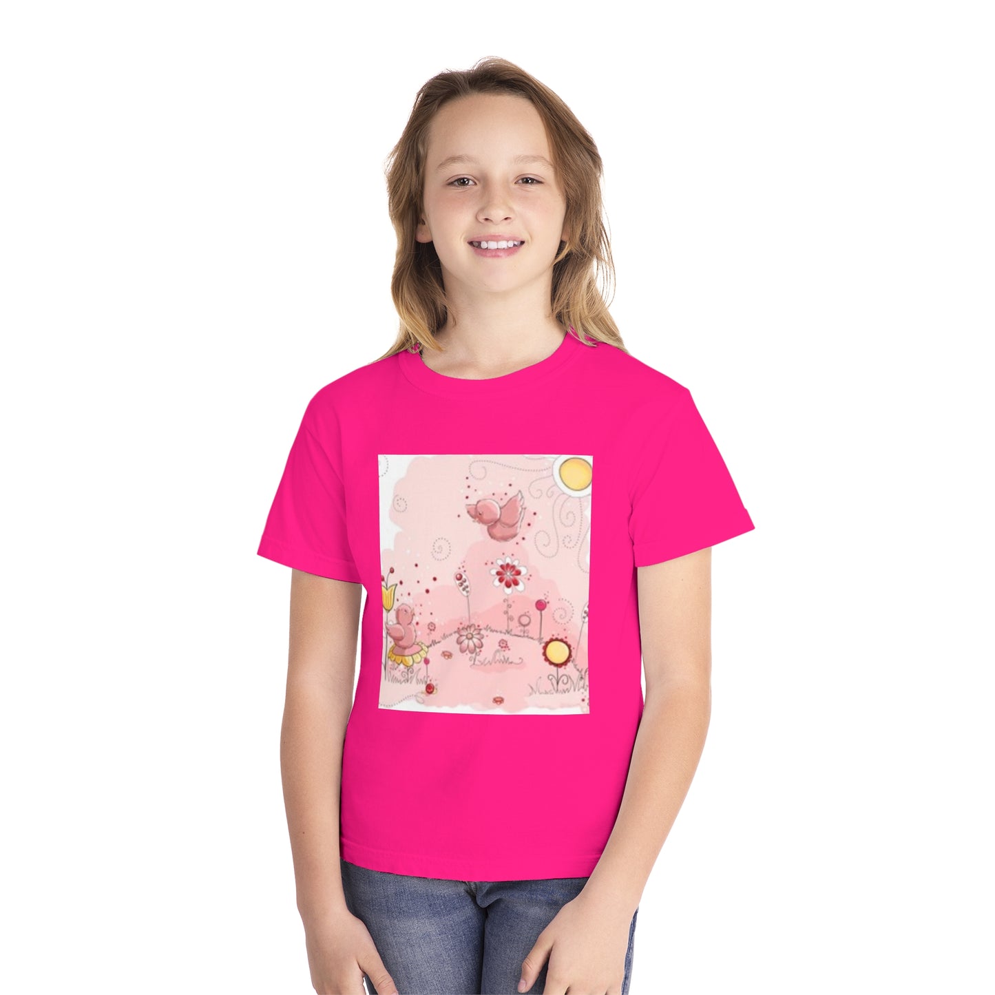 Fun Dinosaur Youth Midweight Tee for Boys and Girls - Perfect for Play and Adventures