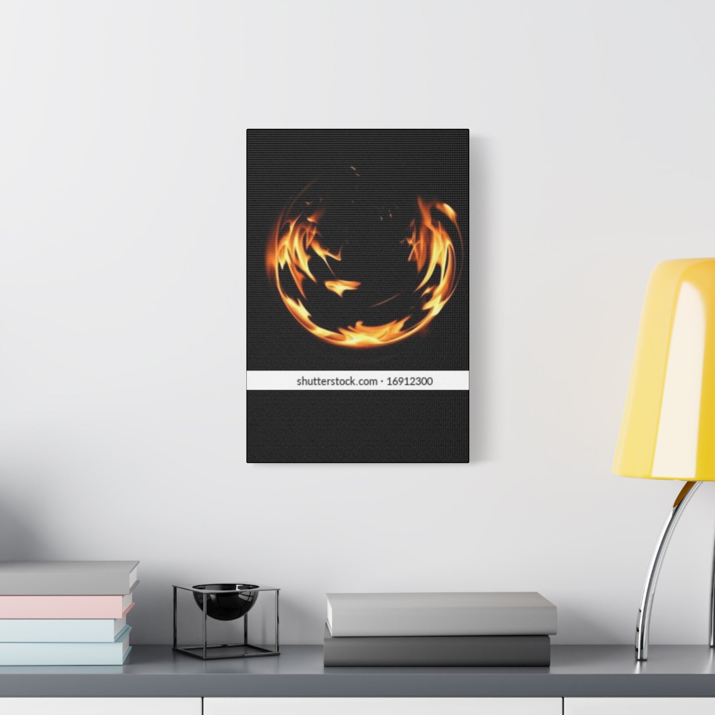 Fire Swirl Matte Canvas Art - Stretched 1.25" Gallery Wrap