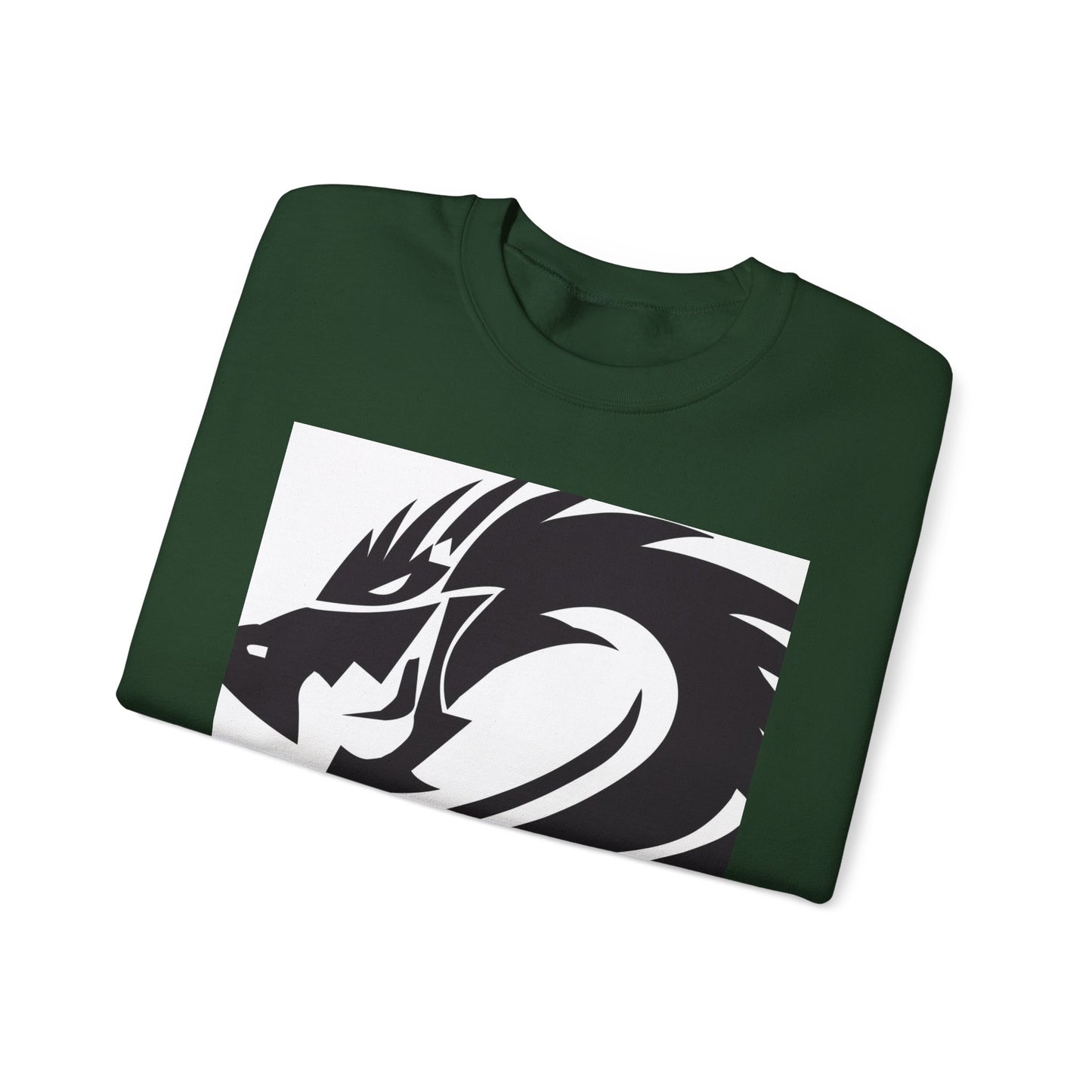 Dragon Graphic Unisex Heavy Blend Sweatshirt - Cozy and Stylish for Fantasy Enthusiasts