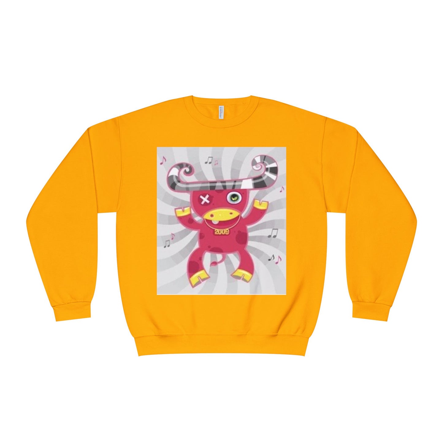 Fun Cartoon Monster Crewneck Sweatshirt - Unisex