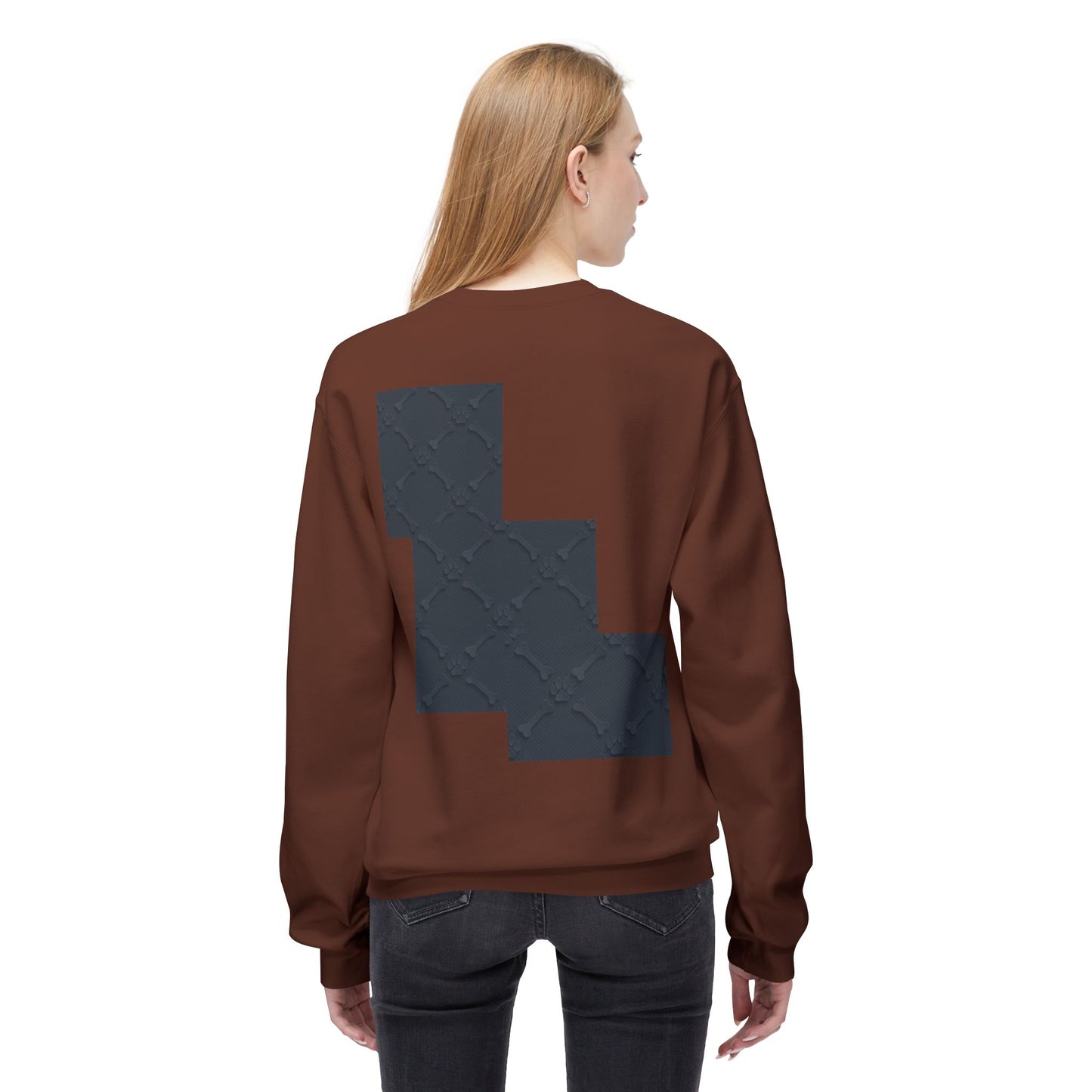 Minimalist Pet-Themed Crewneck Sweatshirt for Animal Lovers