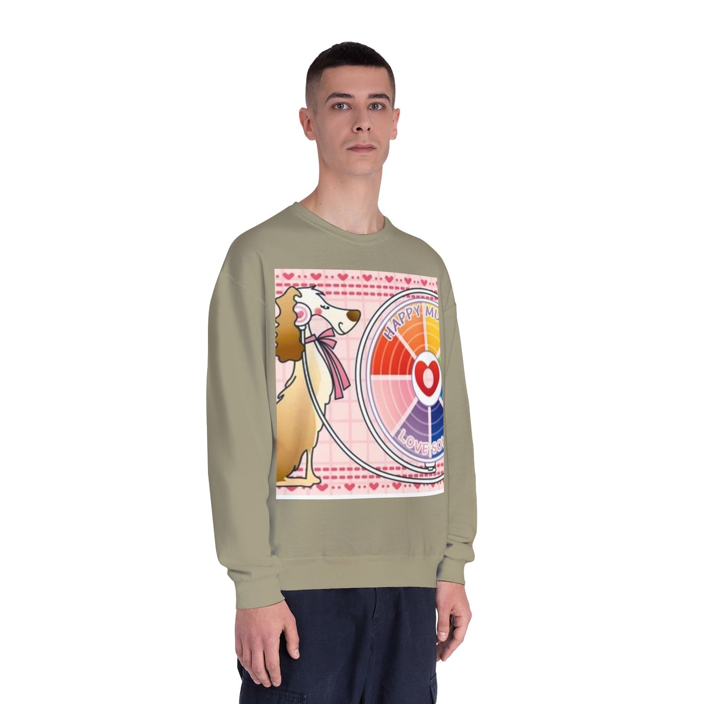 Happy Mood Love Sound Unisex Crewneck Sweatshirt