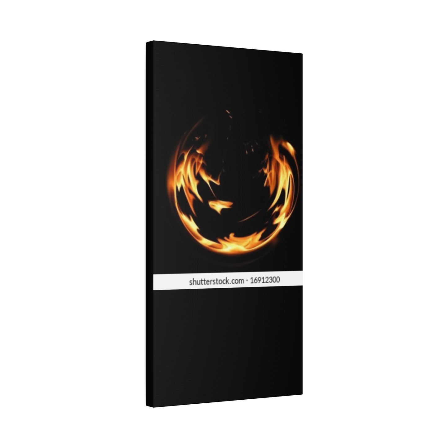 Fire Swirl Matte Canvas Art - Stretched 1.25" Gallery Wrap