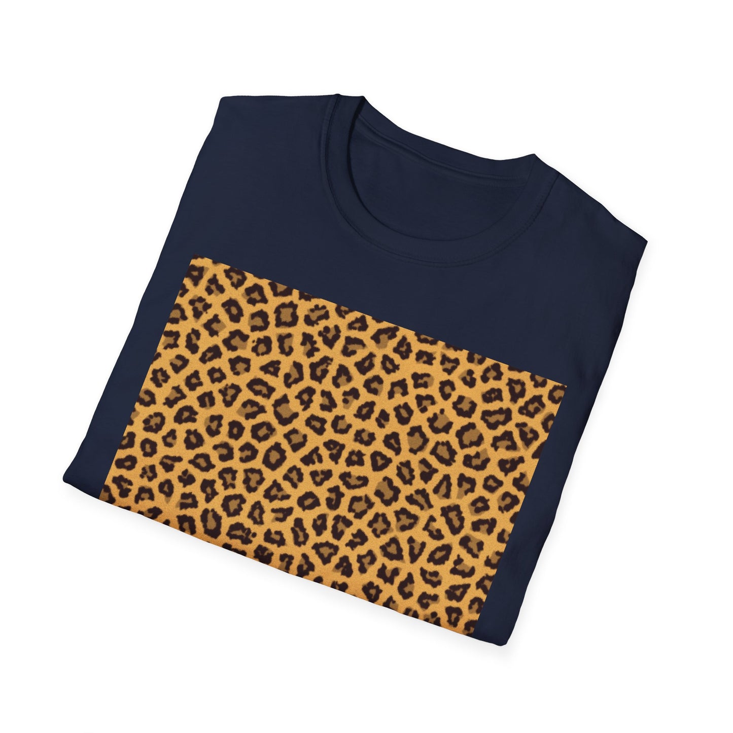 Leopard Print Unisex Softstyle T-Shirt - Trendy Casual Wear
