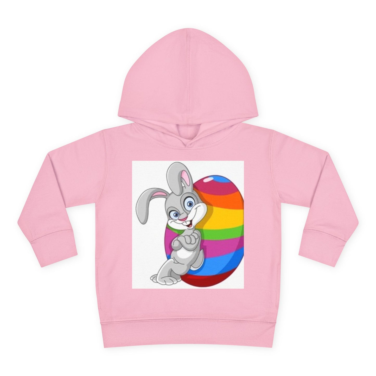 Colorful Easter Bunny Toddler Pullover Hoodie