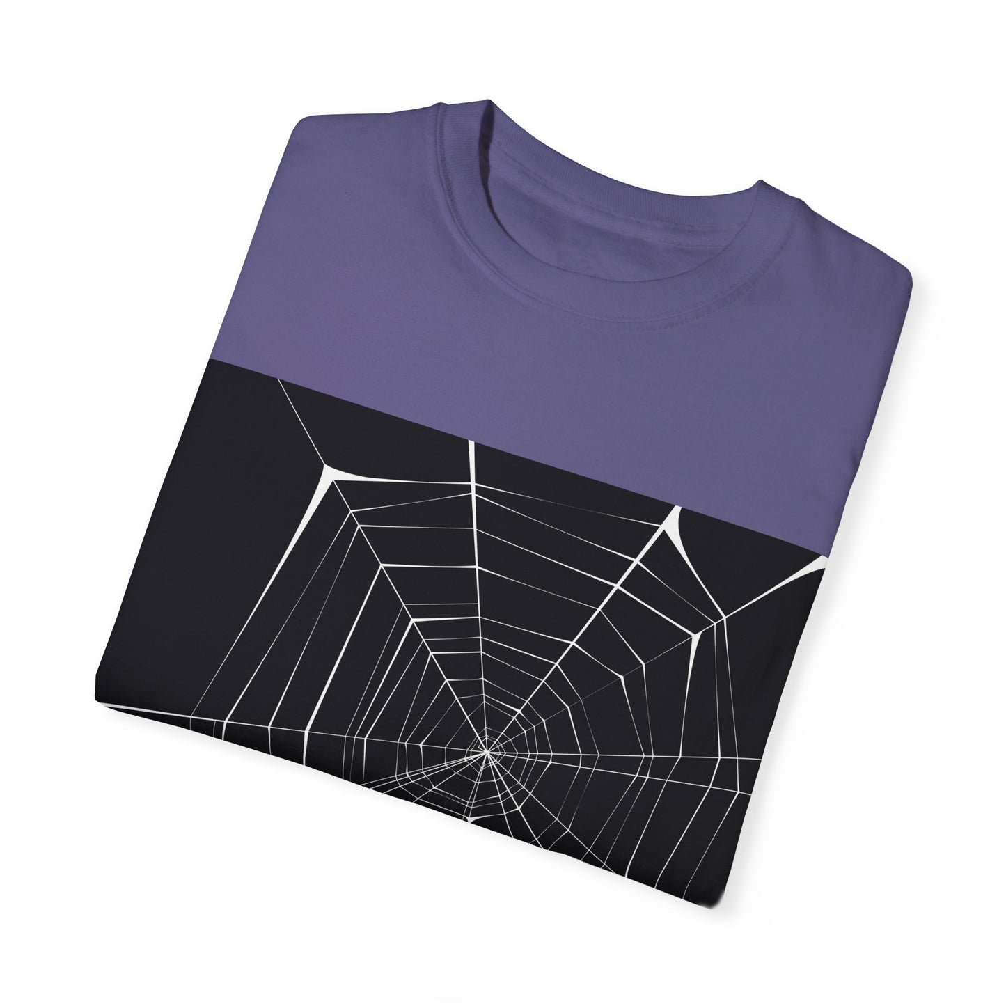 Spooky Spider Web Unisex Garment-Dyed T-Shirt