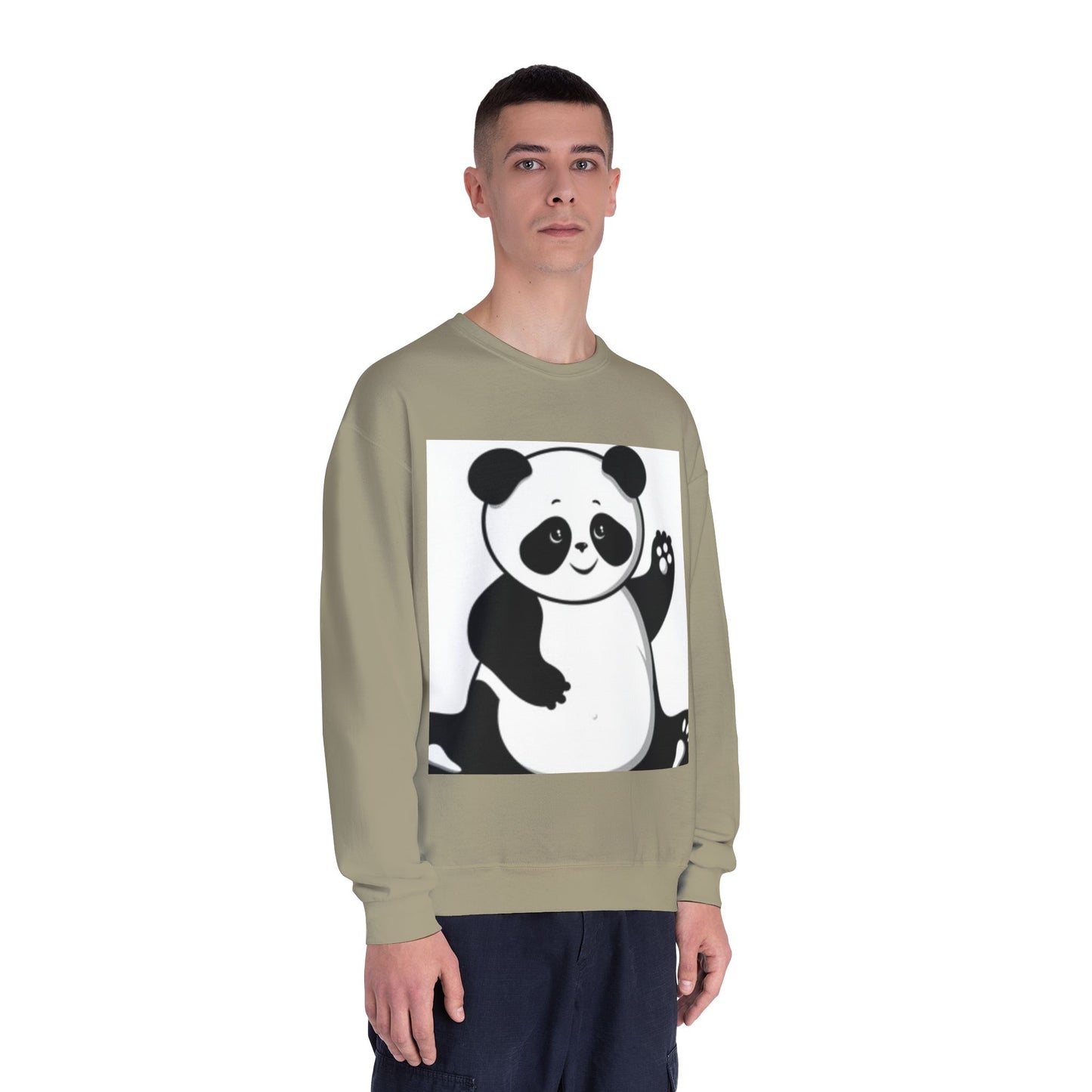 Cute Panda Unisex Crewneck Sweatshirt - Cozy Casual Wear for Animal Lovers
