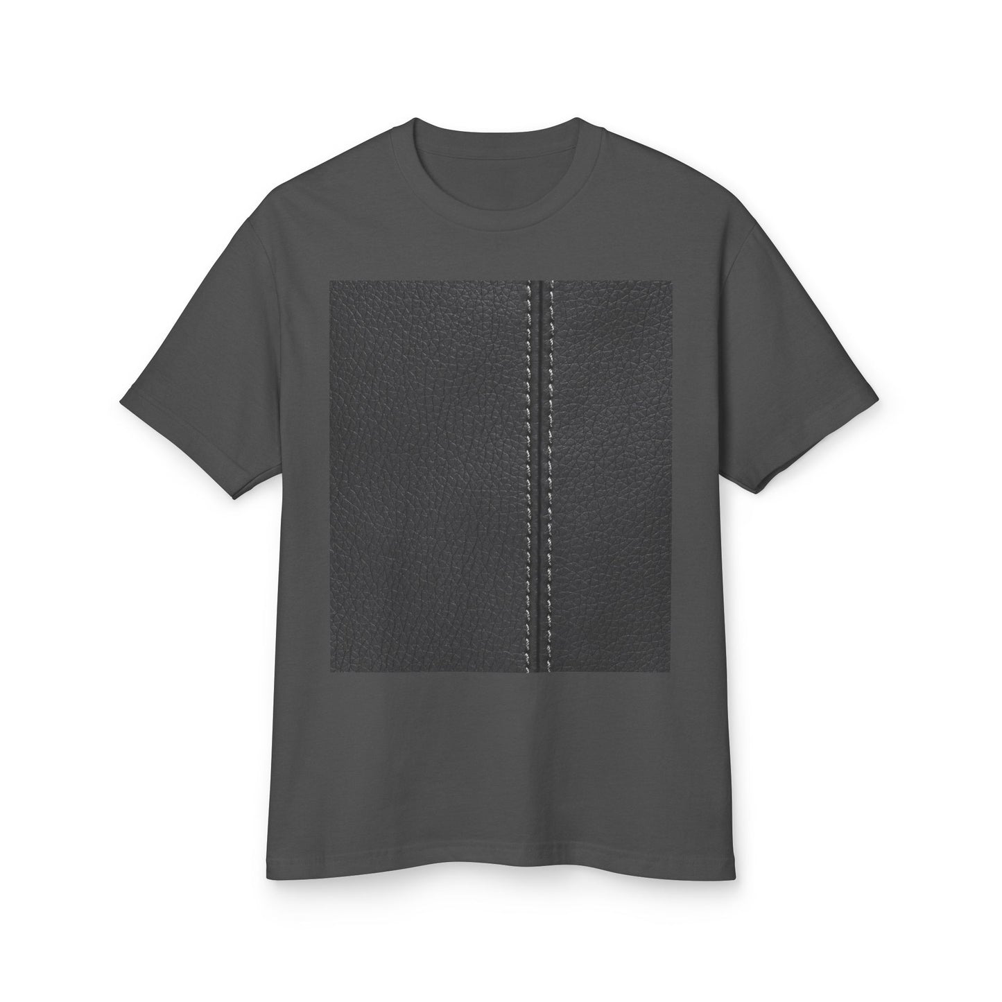 Stylish Texture Unisex Heavyweight Tee - Unique Fur & Leather Design