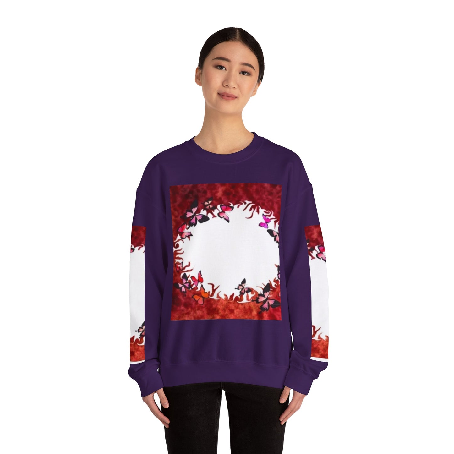 Floral Nature Crewneck Sweatshirt - Cozy Unisex Pullover for Nature Lovers
