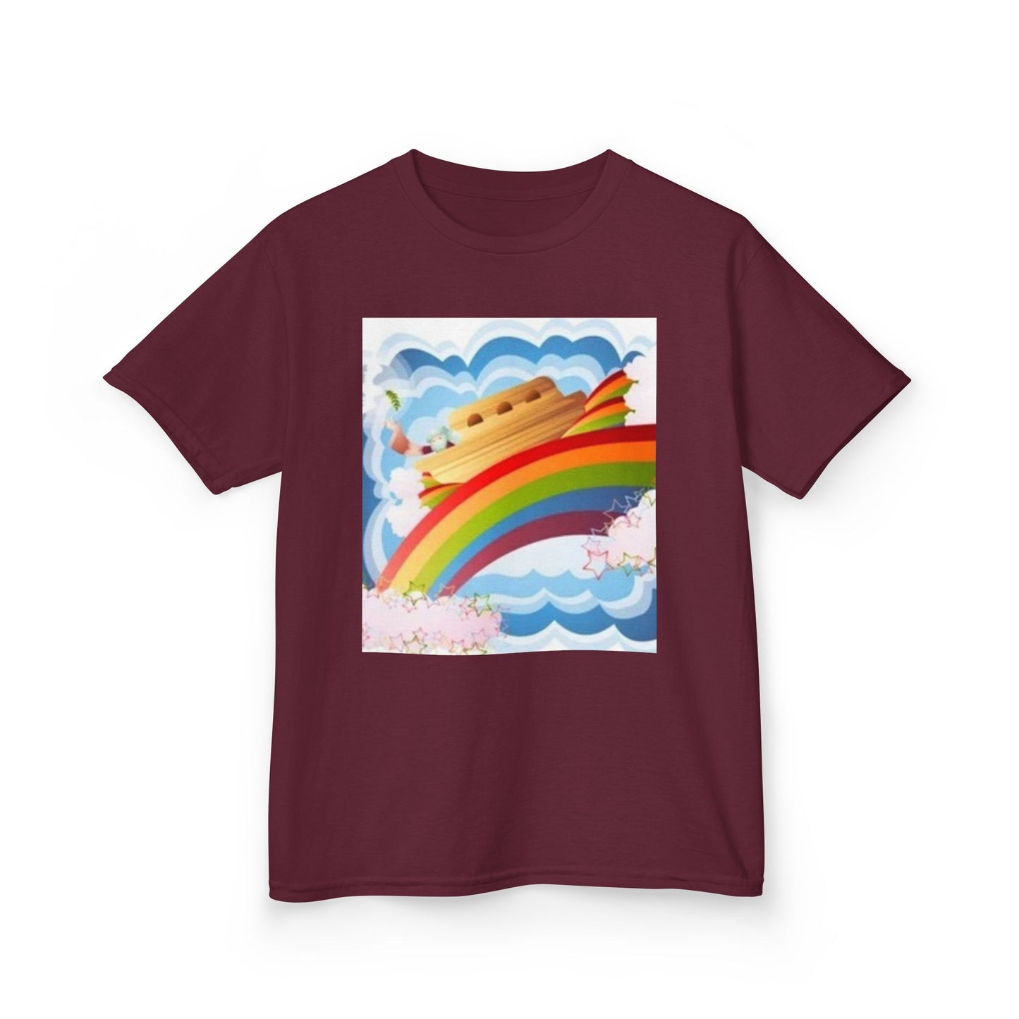 Rainbow Adventure Kids Heavy Cotton Tee - Fun & Colorful Design for Playful Days