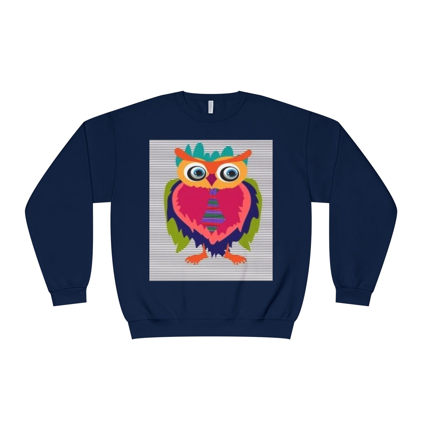 Colorful Owl Sweatshirt - Unisex Crewneck