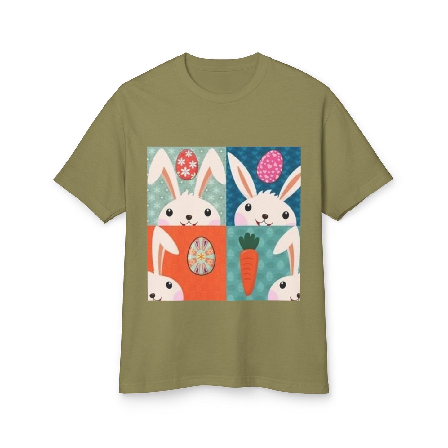 Cute Easter Bunny Tee - Unisex Garment-Dyed Cotton Shirt