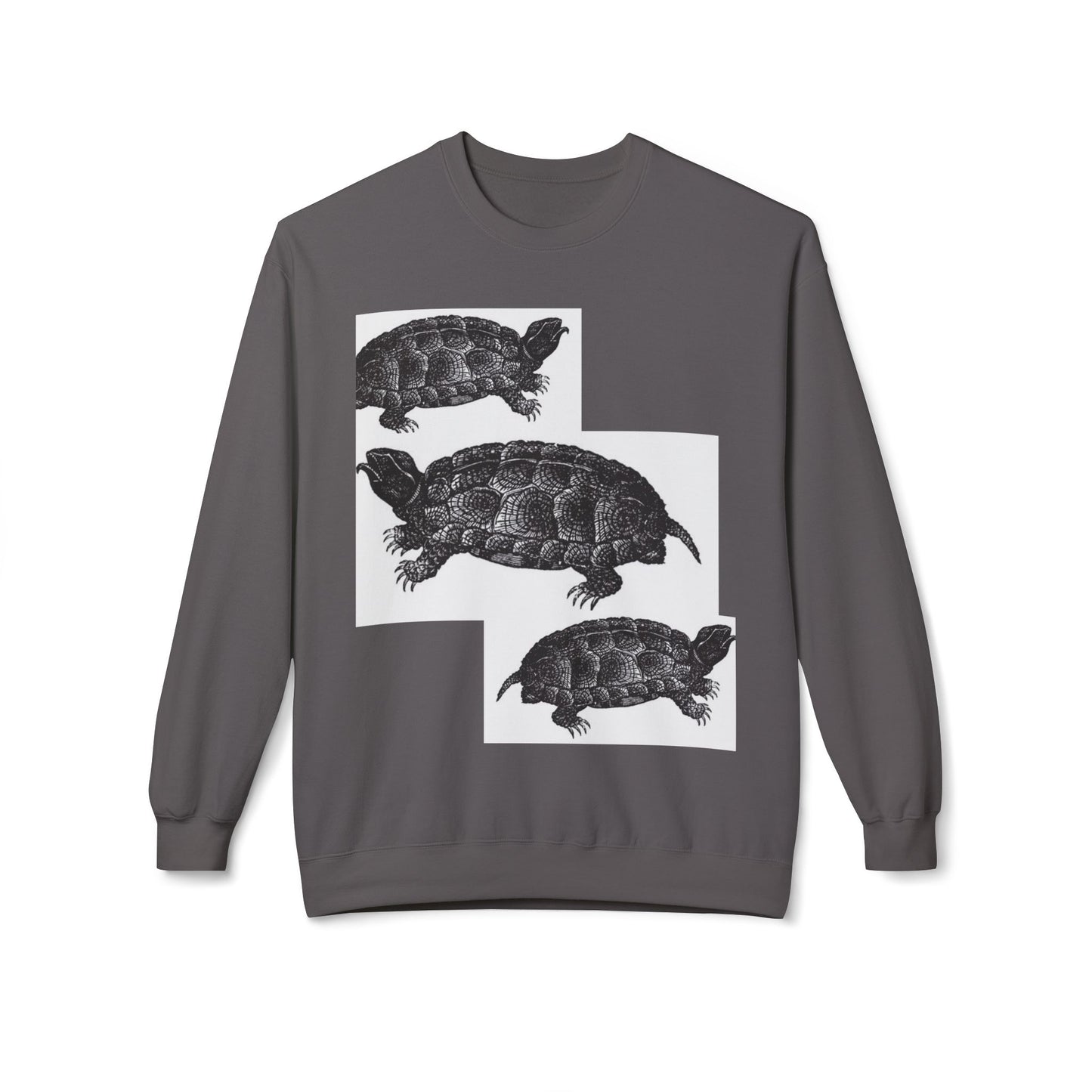 Cozy Turtle Graphic Sweatshirt - Unique Wildlife Apparel