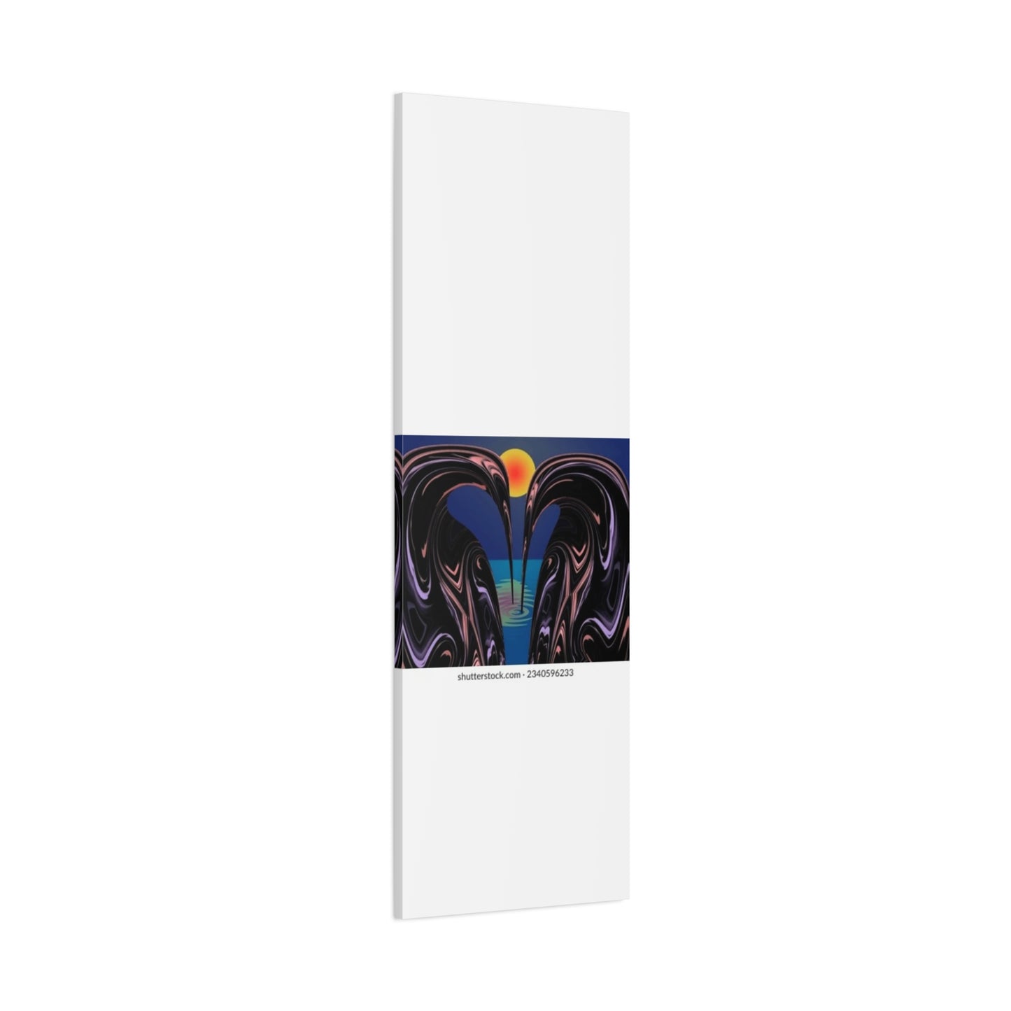 Romantic Abstract Canvas Art - Heart-Shaped Design for Home Decor