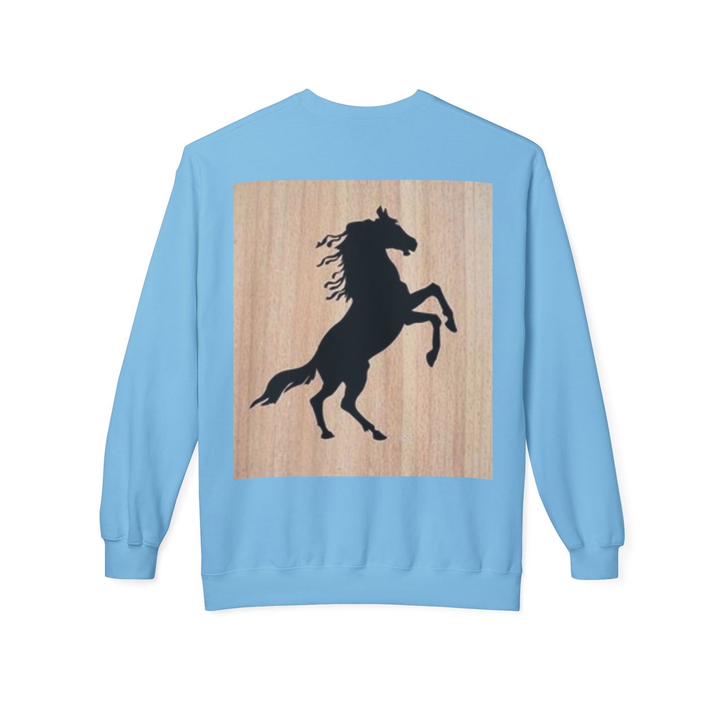 Equestrian Silhouette Fleece Sweatshirt - Perfect for Horse Lovers