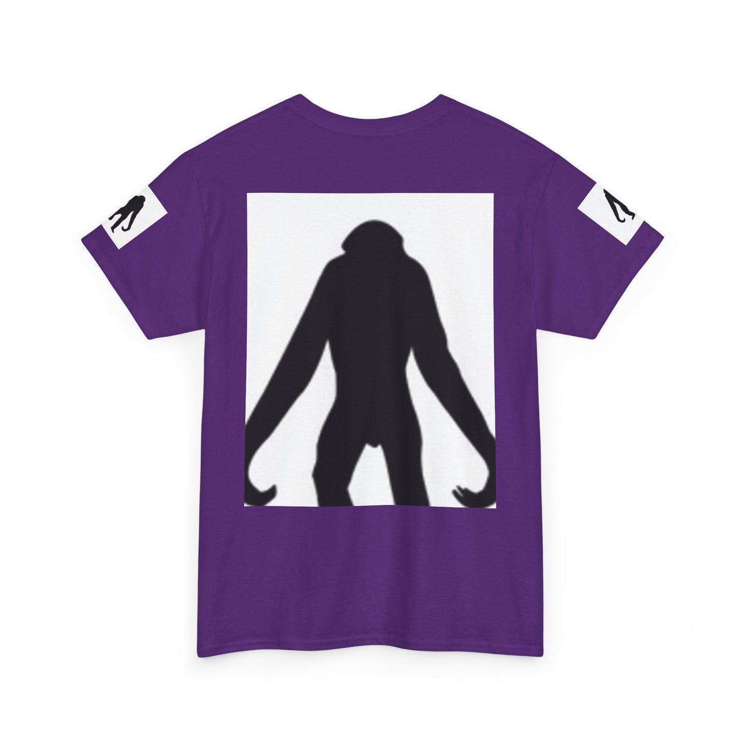 Unisex Heavy Cotton Tee - Bold Monkey Silhouette Tee for Animal Lovers