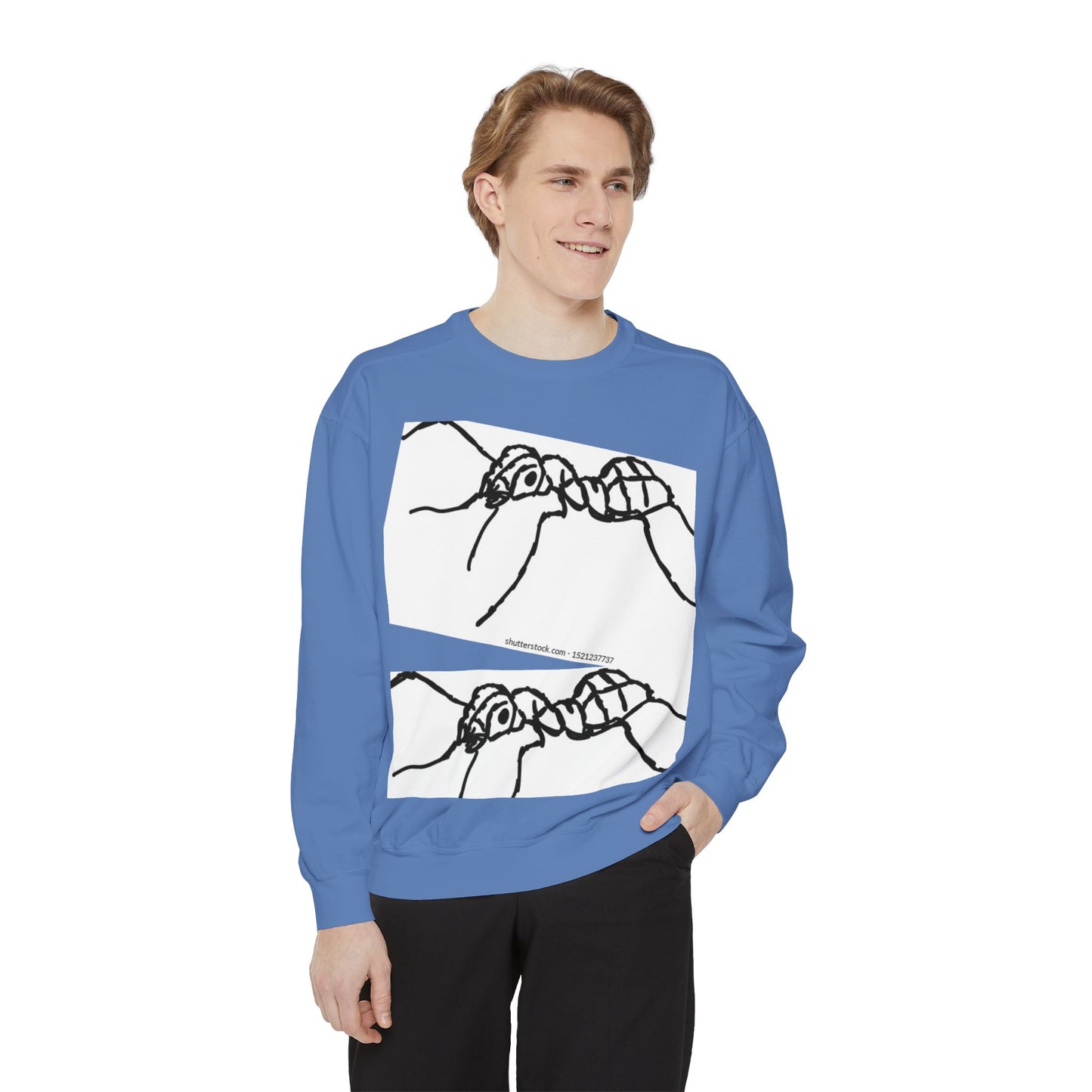 Ant-Inspired Unisex Garment-Dyed Sweatshirt - Unique Nature Lover Gift