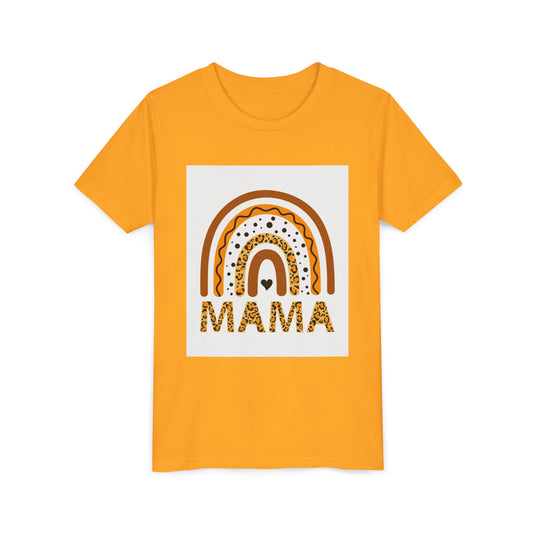 Mama Rainbow Youth Tee - Trendy Short Sleeve T-Shirt for Kids