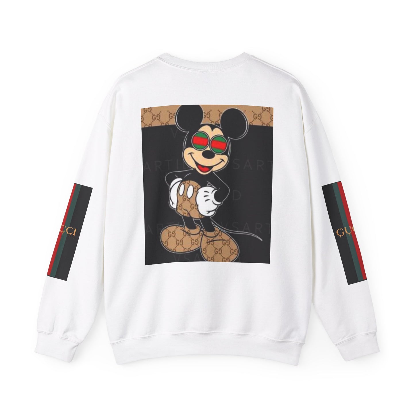 Gucci-Inspired Mickey Mouse Unisex Heavy Blend™ Crewneck Sweatshirt
