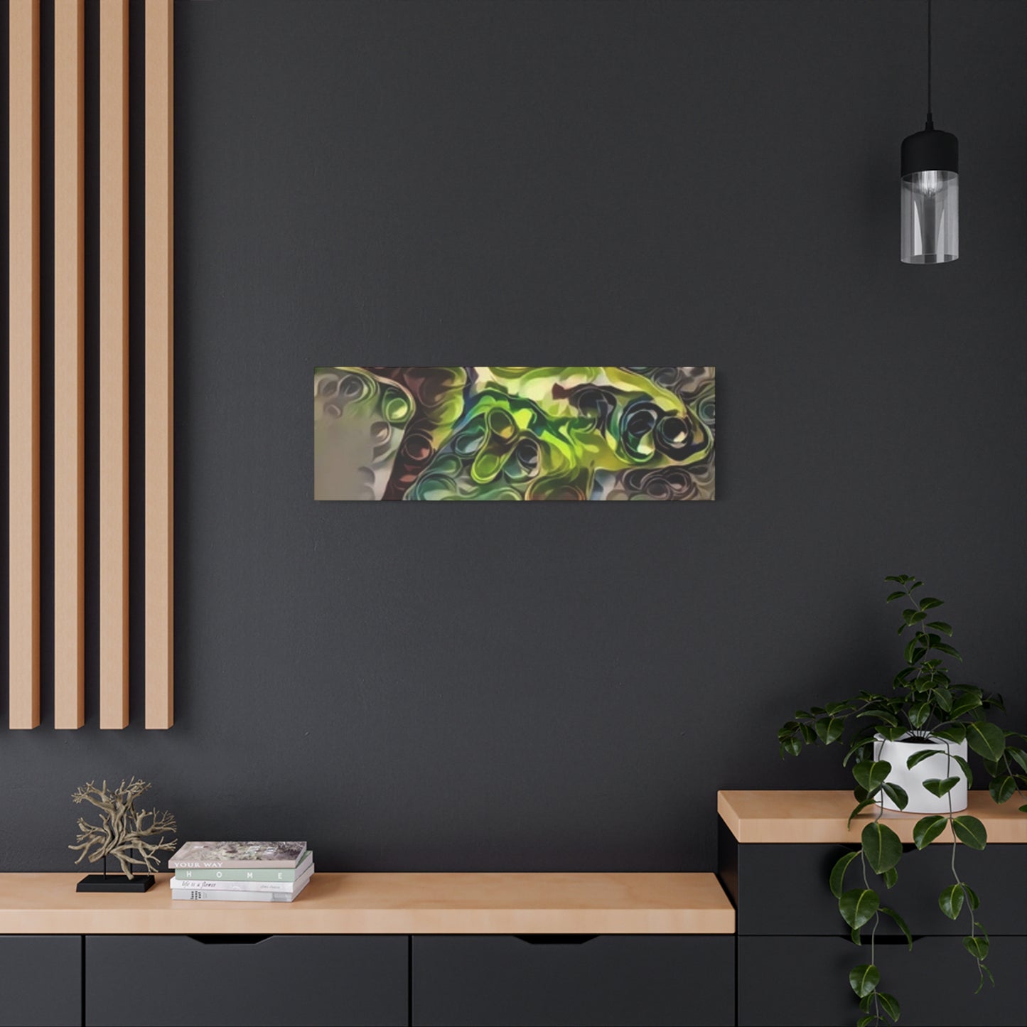 Abstract Nature Canvas Art - Stretched Matte Wall Decor