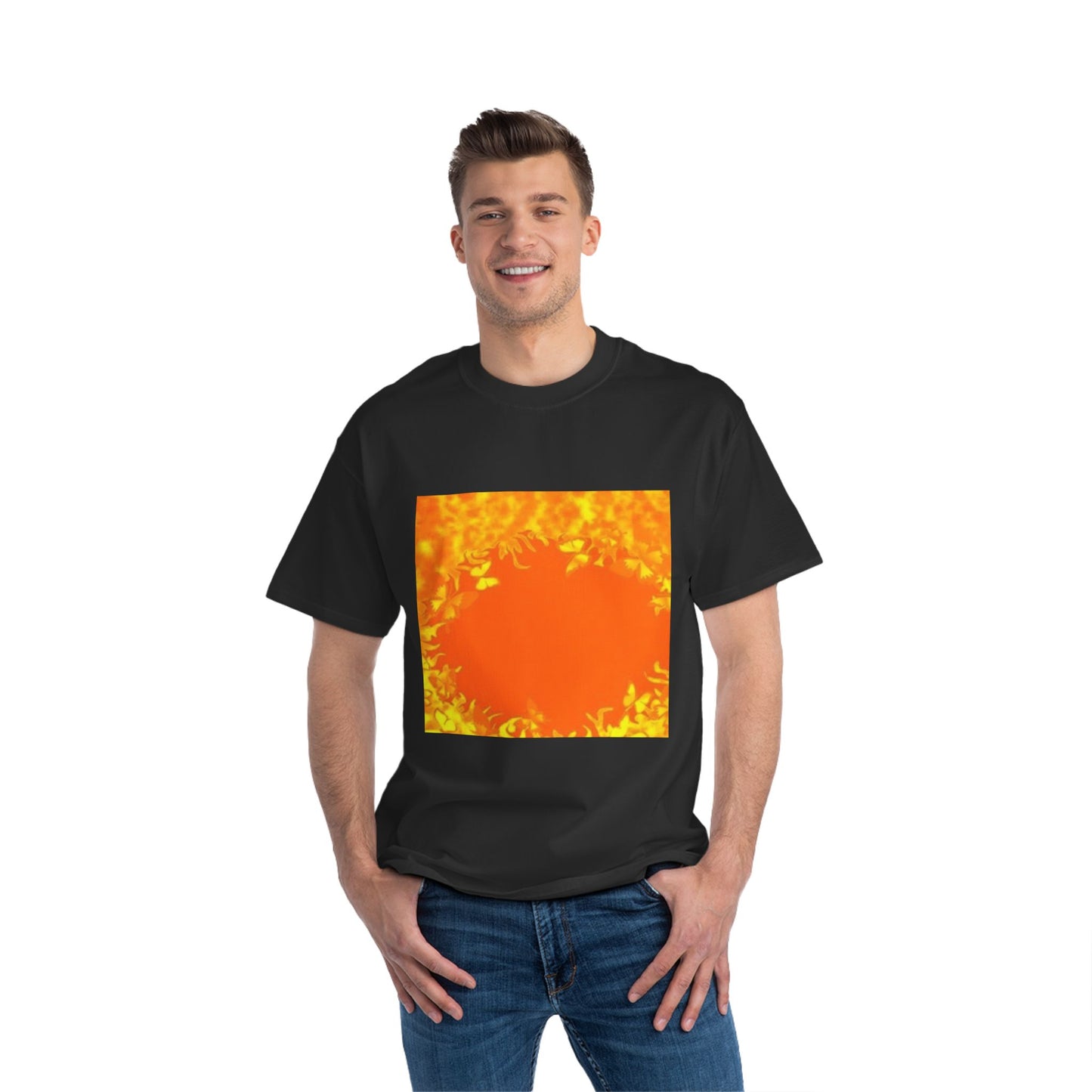 Vibrant Floral Short-Sleeve T-Shirt for Summer Vibes
