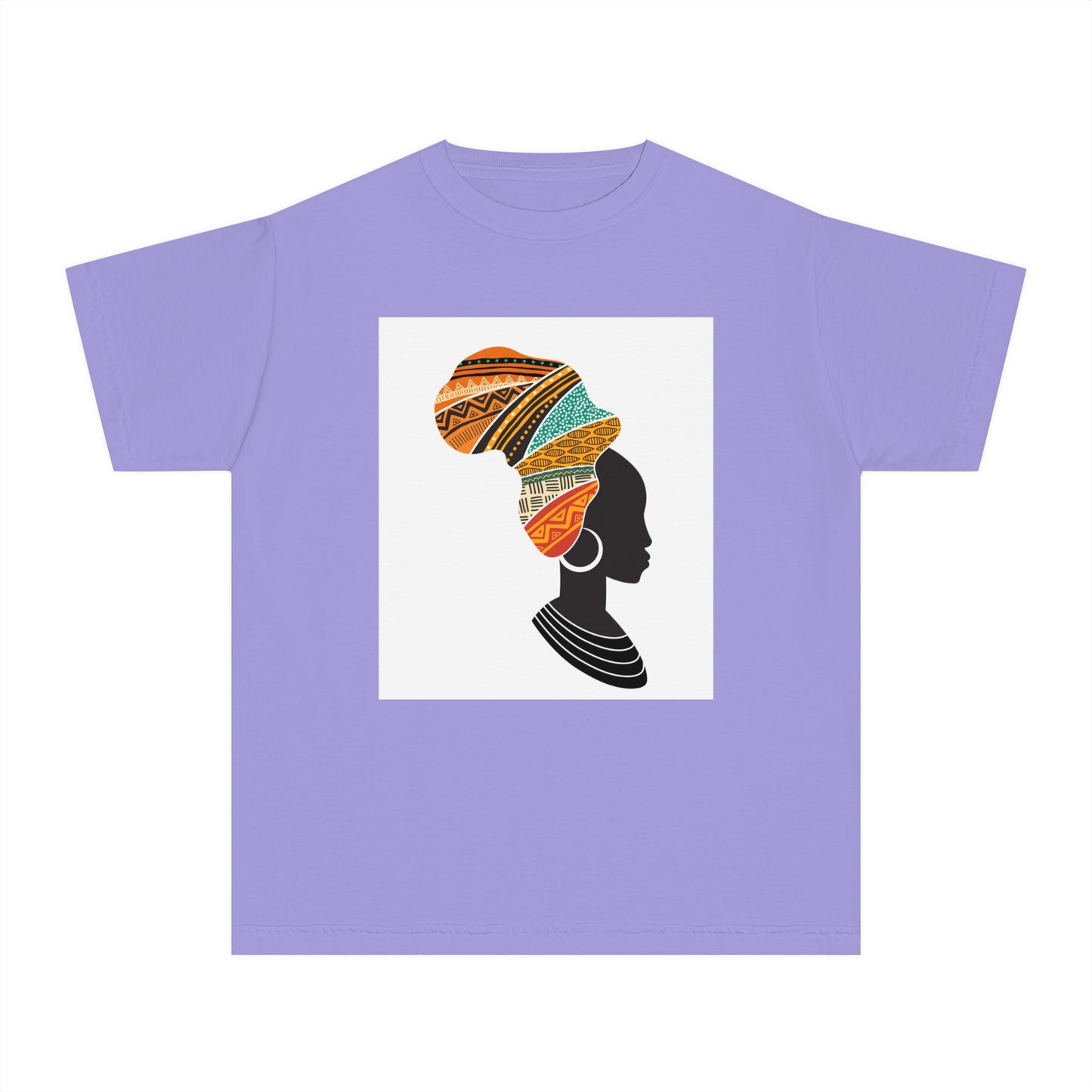 Youth Midweight Tee - African Heritage Design for Creative Kids