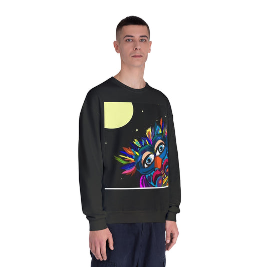 Colorful Night Owl Crewneck Sweatshirt - Unisex NuBlend® Sweatshirt