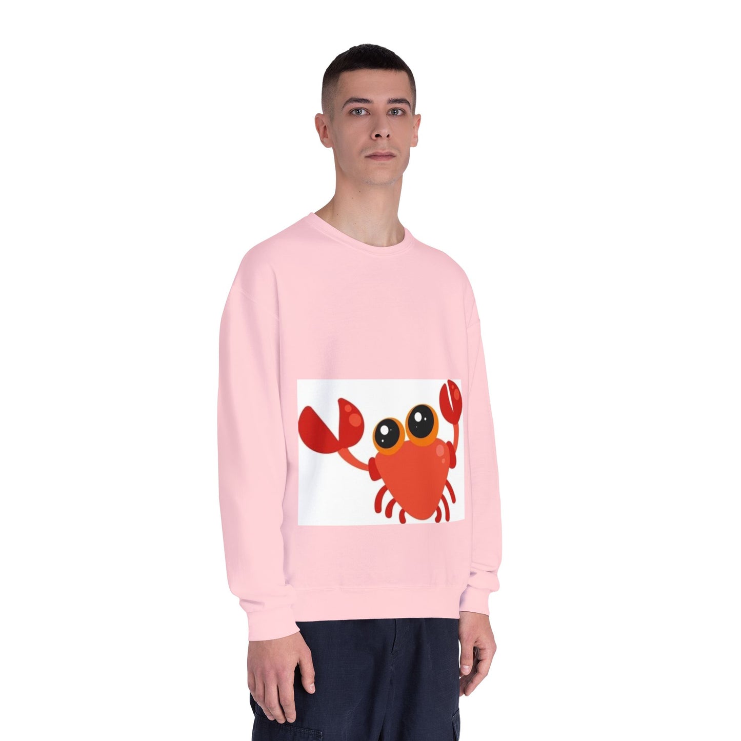 Cute Crab Graphic Unisex Crewneck Sweatshirt