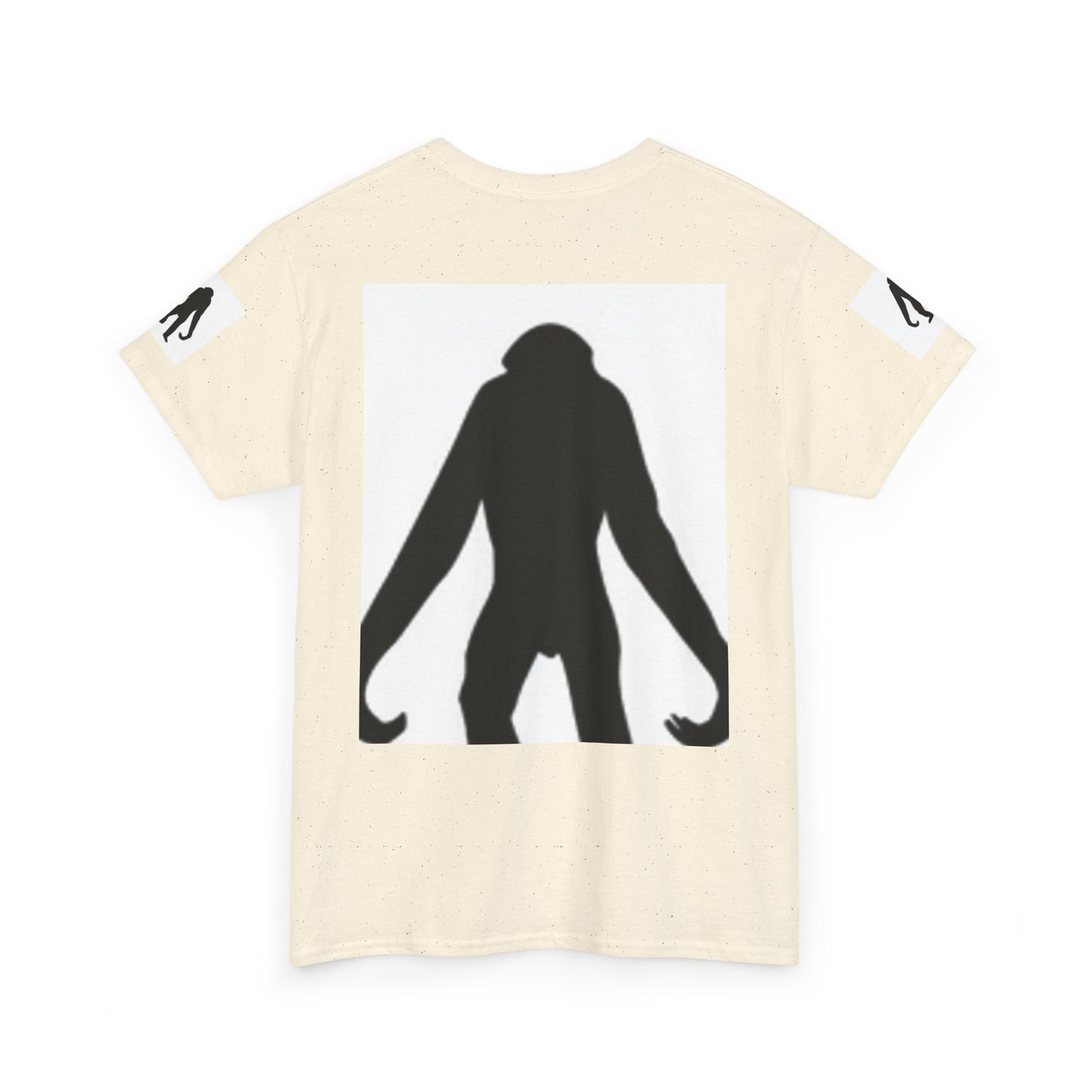 Unisex Heavy Cotton Tee - Bold Monkey Silhouette Tee for Animal Lovers