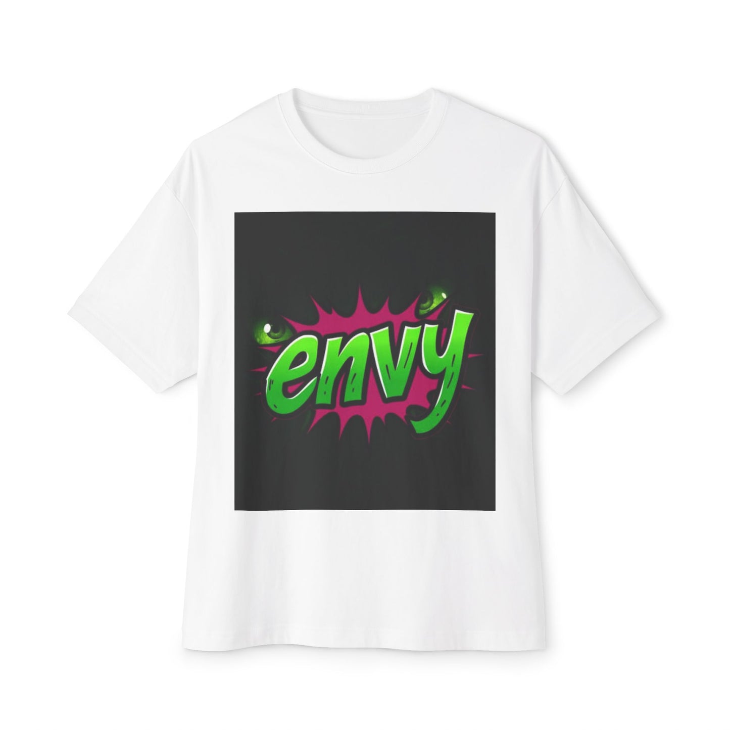 Envy Graphic Oversized Boxy Tee - Trendy Unisex Streetwear